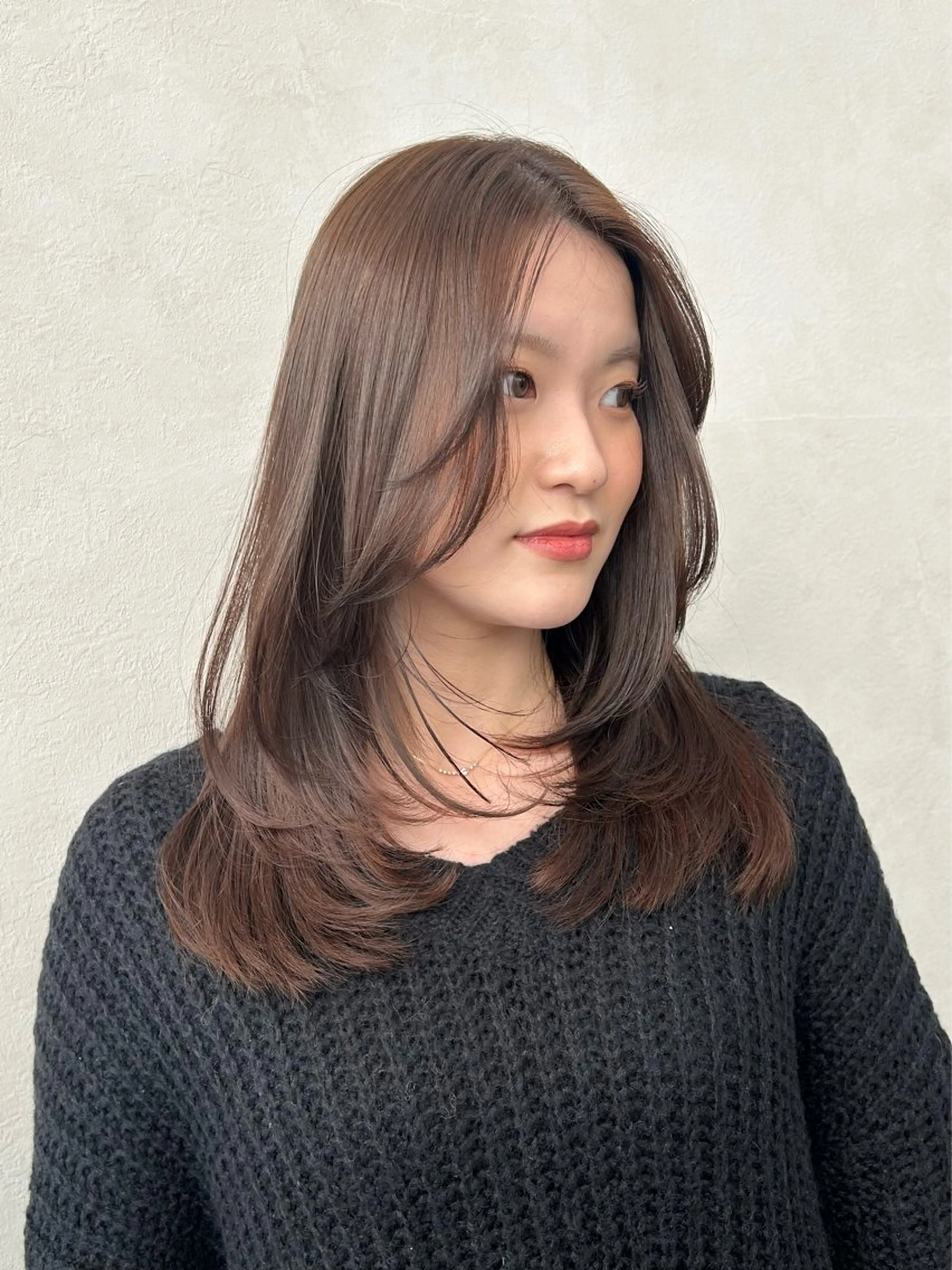 ミディアム カラー 🌷横浜/レイヤー /艶カラー🌷のヘアスタイル