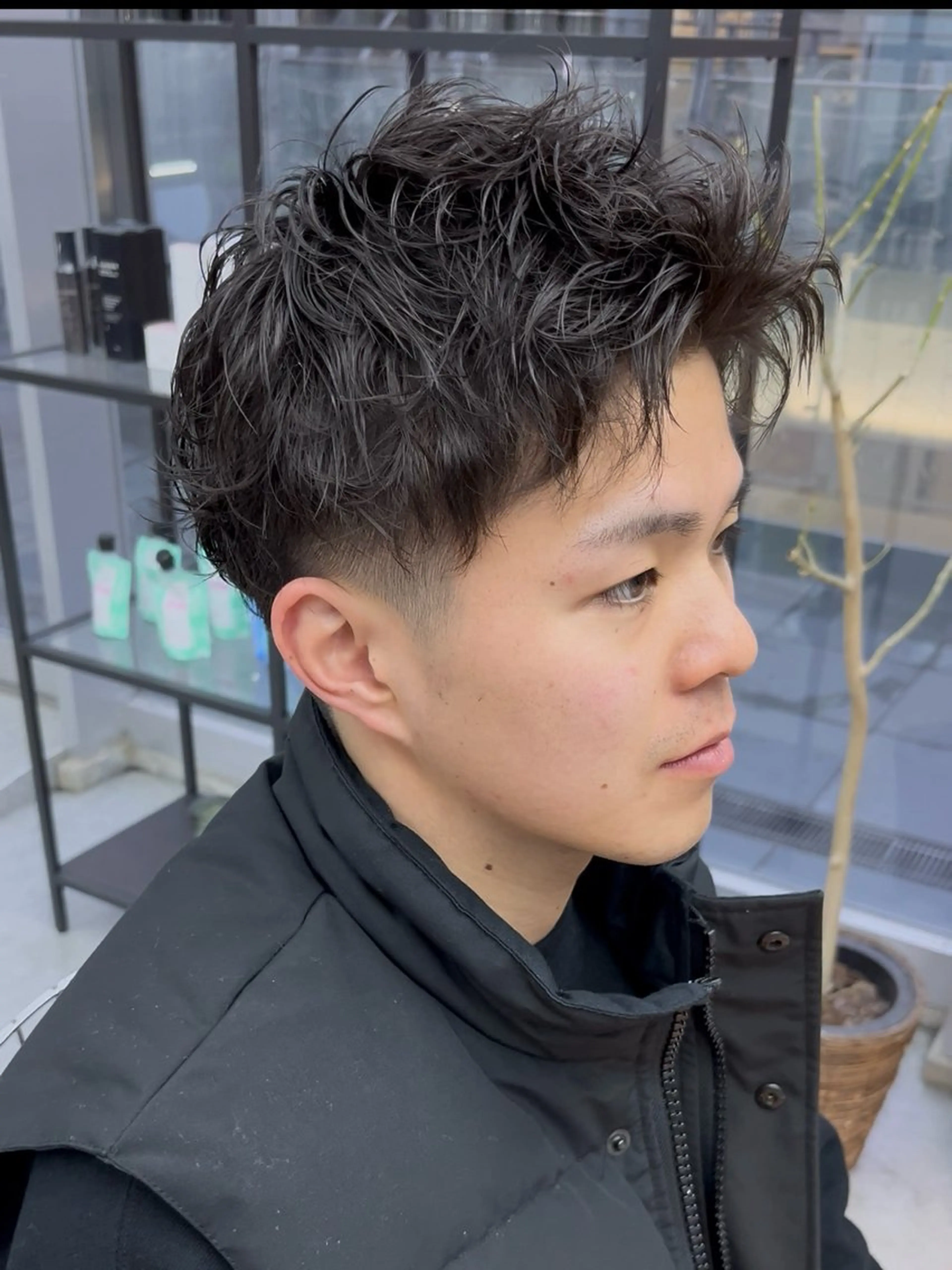 ショート パーマ メンズ メンズパーマ スパイキーショート ショートヘア カット パーマ 🌟TOSHI/透明 感カラー/ショートのヘアスタイル