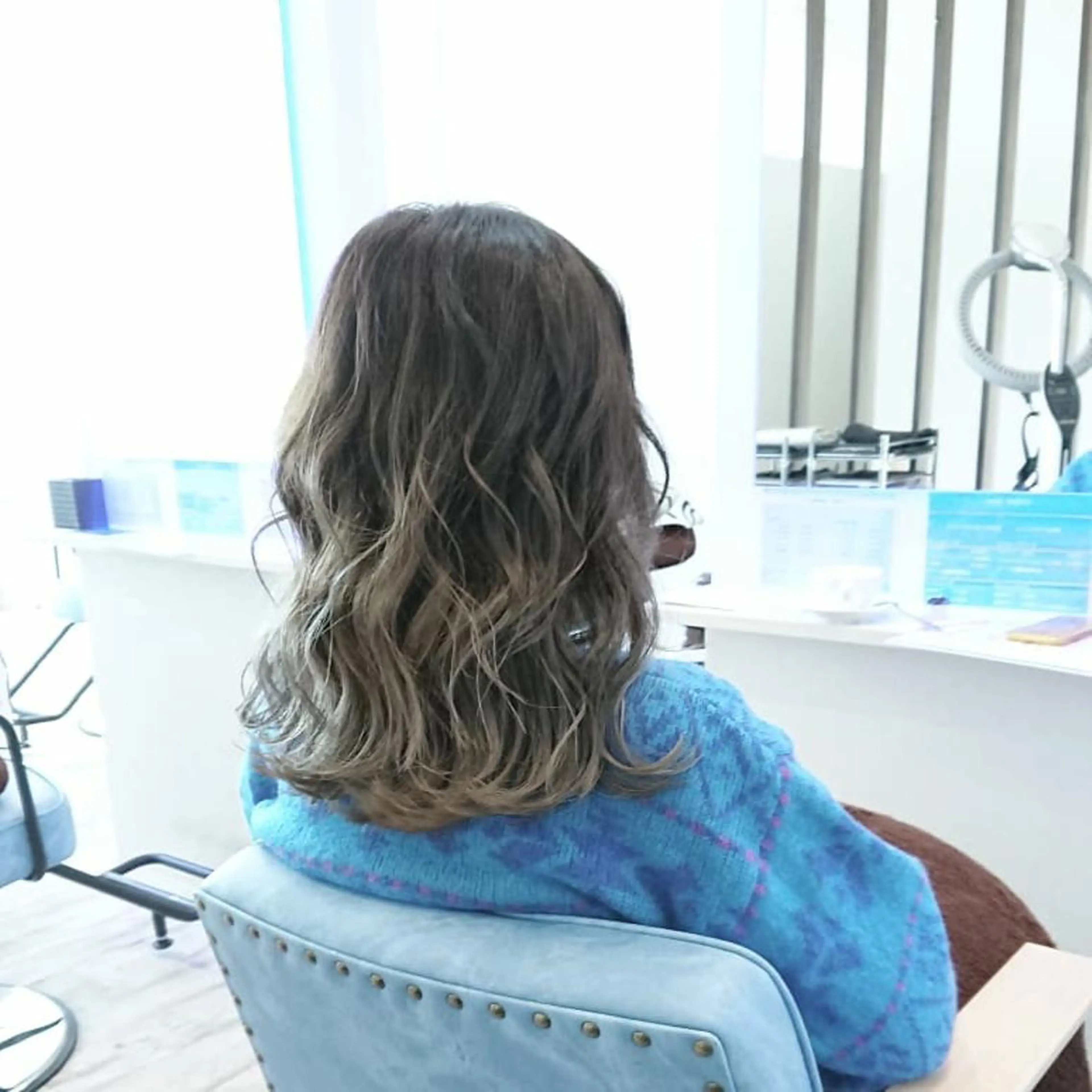 ミディアム カラー ヘアアレンジ 小林 伸行のヘアスタイル