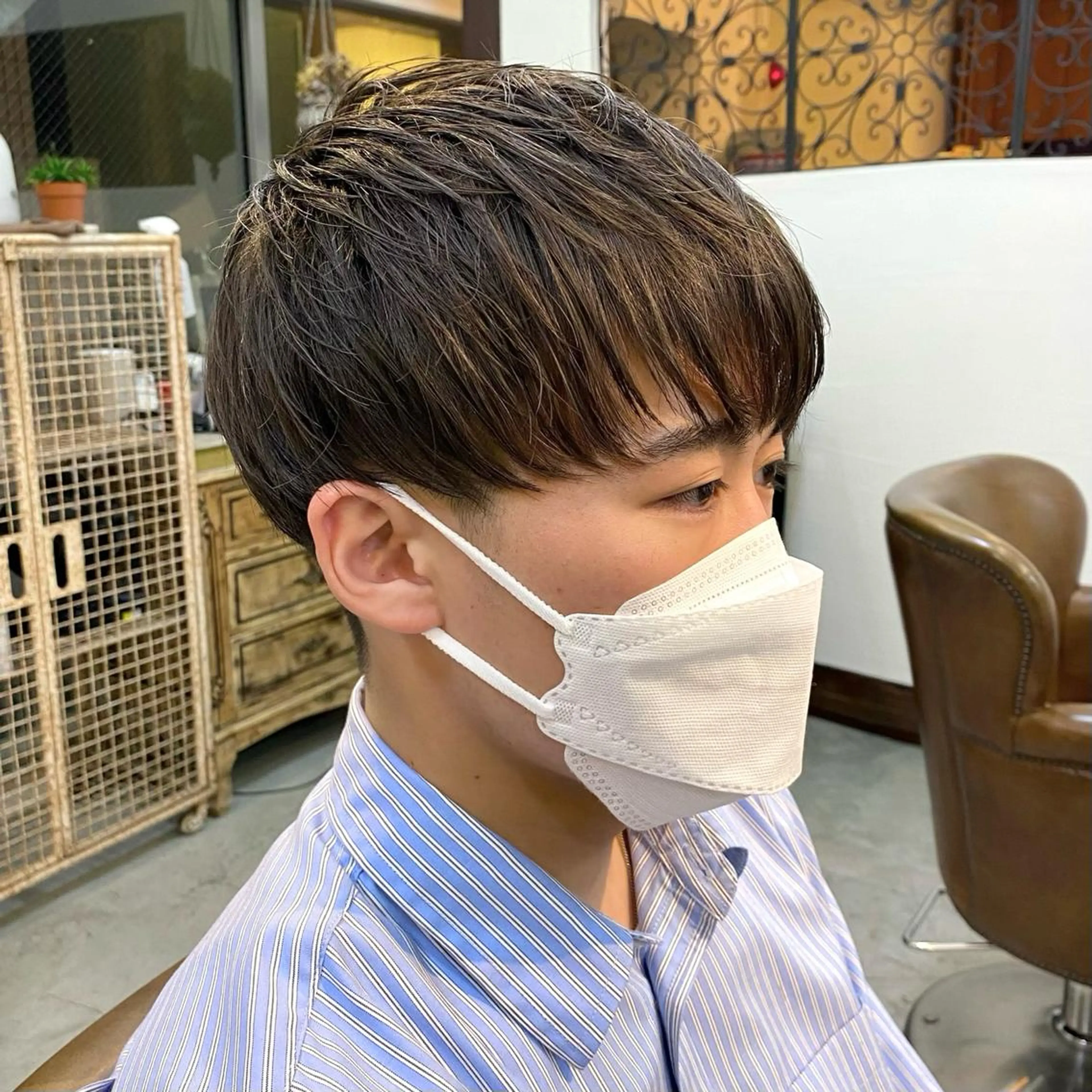 メンズ カット 縮毛矯正 トリートメント Vicke所属・メンズ専門/韓国風 ❤️🔥吉野あいかのヘアスタイル