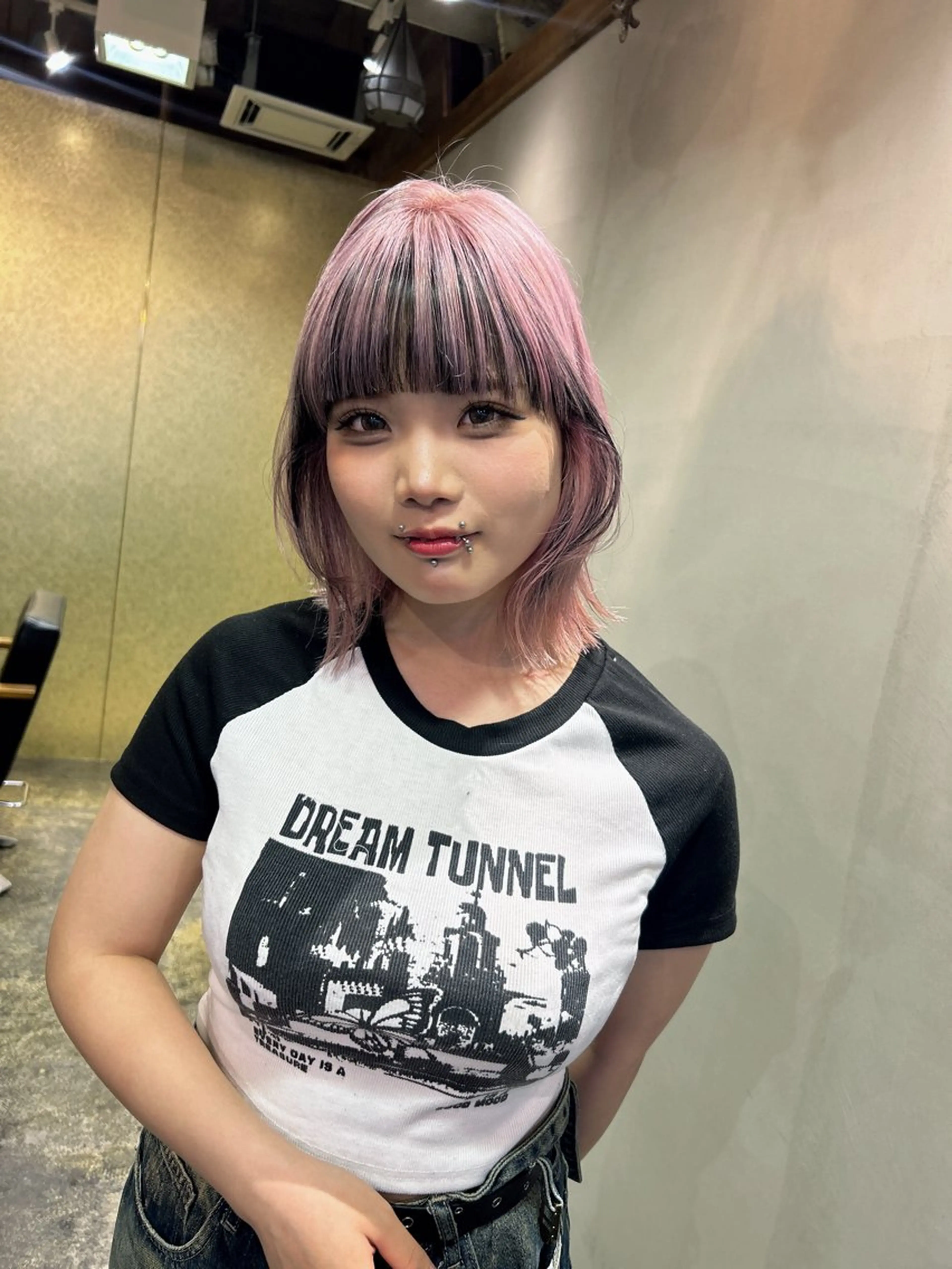 ミディアム カット ヘアカラー トリートメント L STUDIO所属・ハイトーン/ブリーチ 🧁soraのヘアスタイル