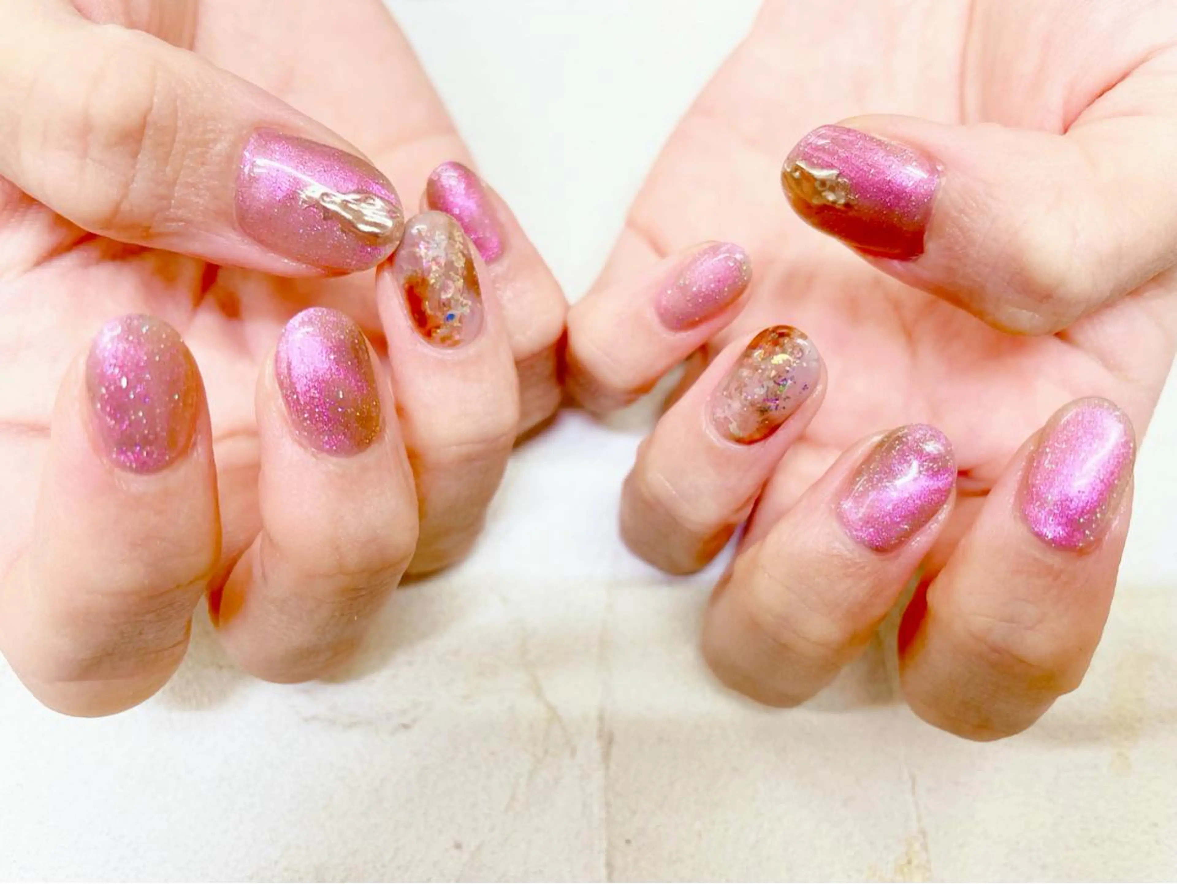 ショート ハンドネイル ビアンカ金町店 中島　せり菜のネイルデザイン