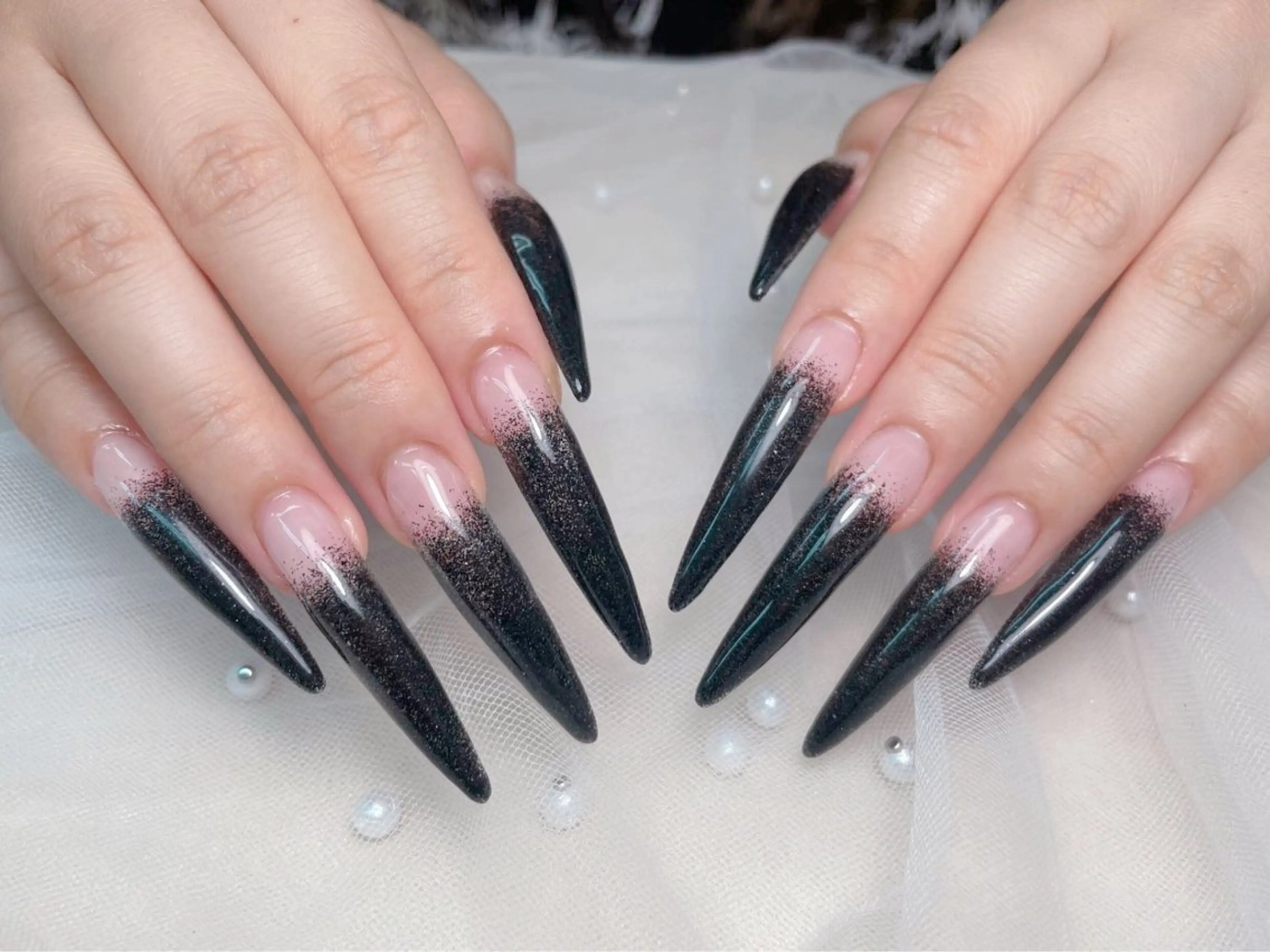 ネイル ロングネイル スーパーロングネイル ハンドネイル lucky nail 歌舞伎町のネイルデザイン