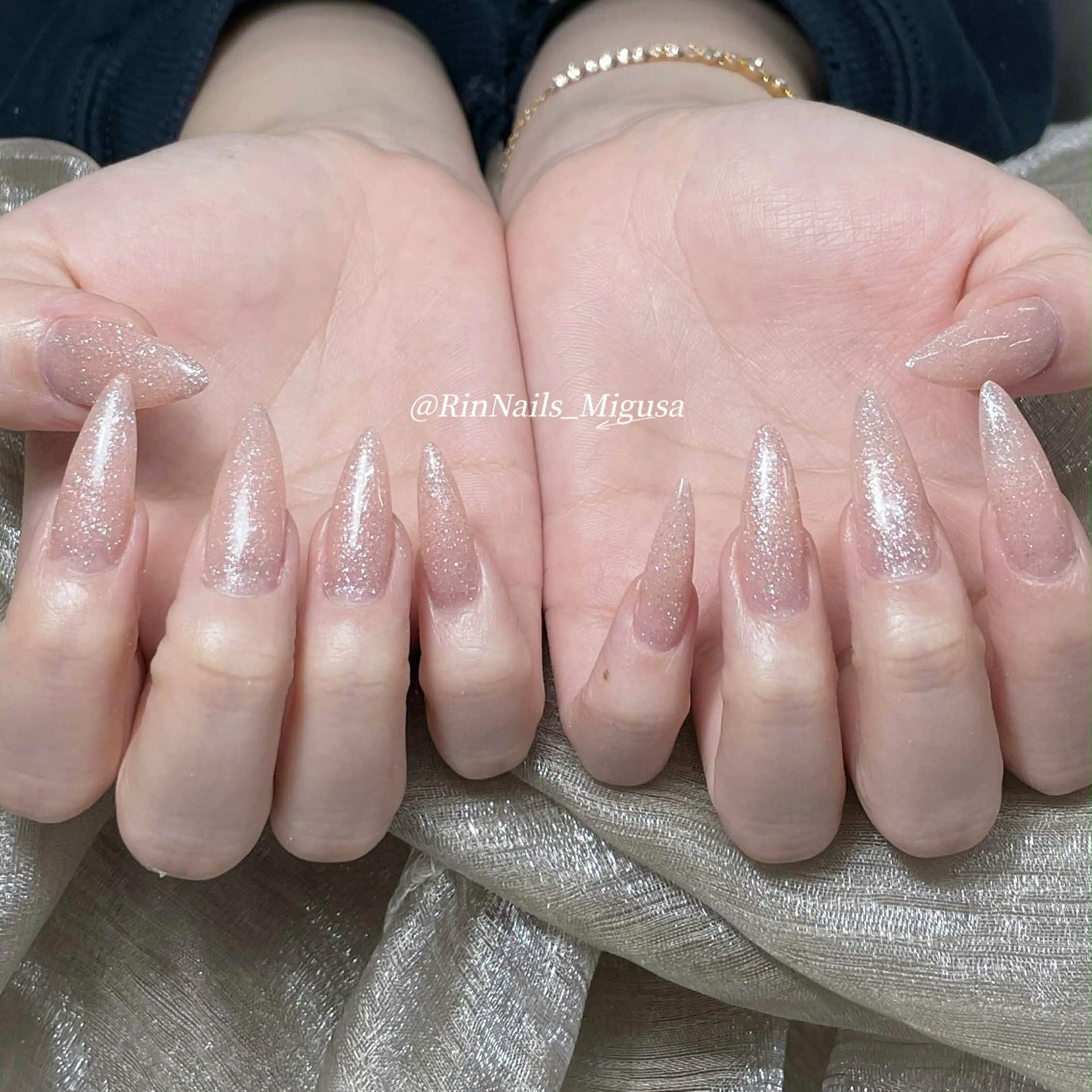ロング RIN NAILS ᥫ᭡Migusaのネイルデザイン