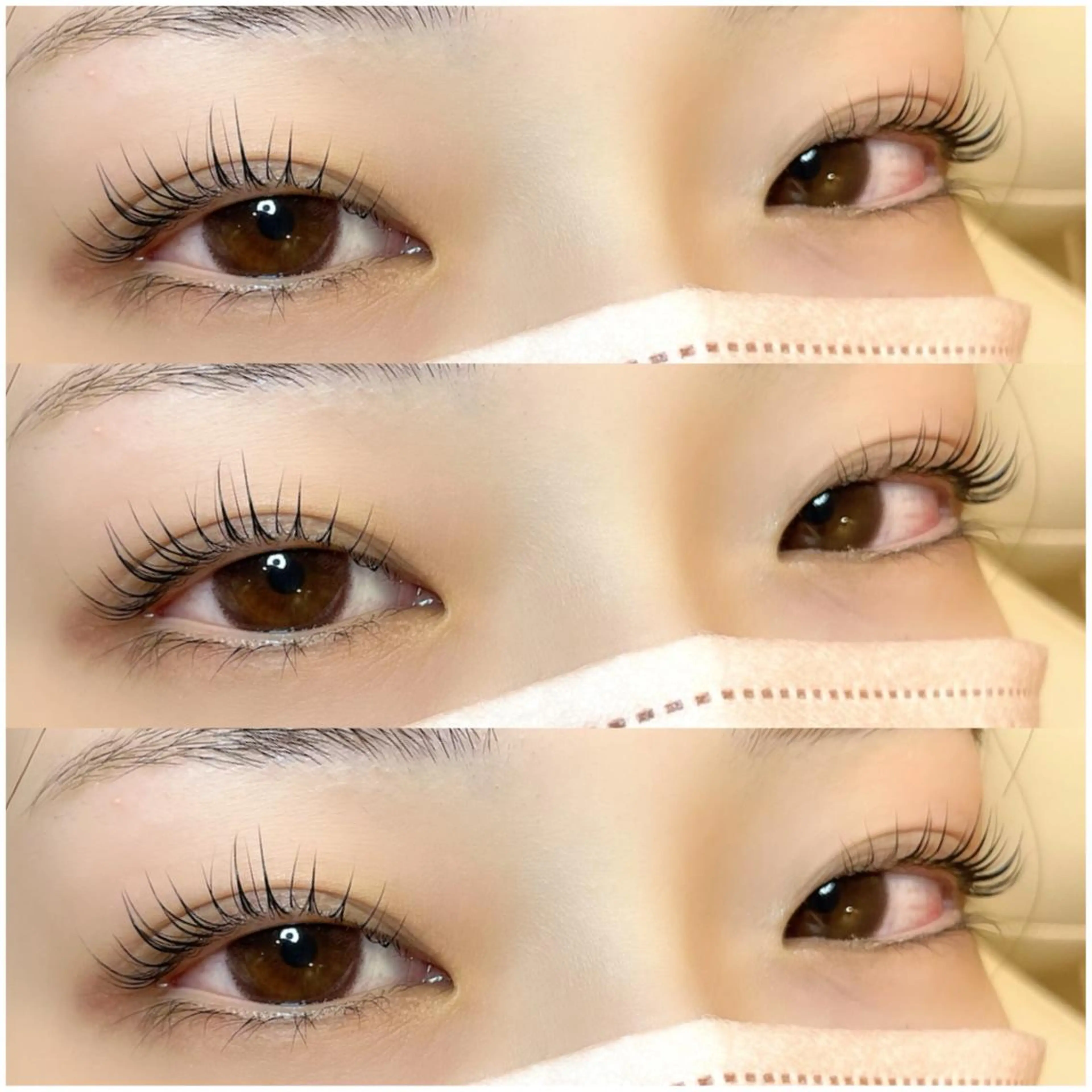 マツエク・マツパ フラットラッシュ ナチュラル パリジェンヌラッシュリフト まつげパーマ 一重×まつ毛パーマ マツパ 💕丸島 夏名🐰🍀のマツエク・マツパデザイン