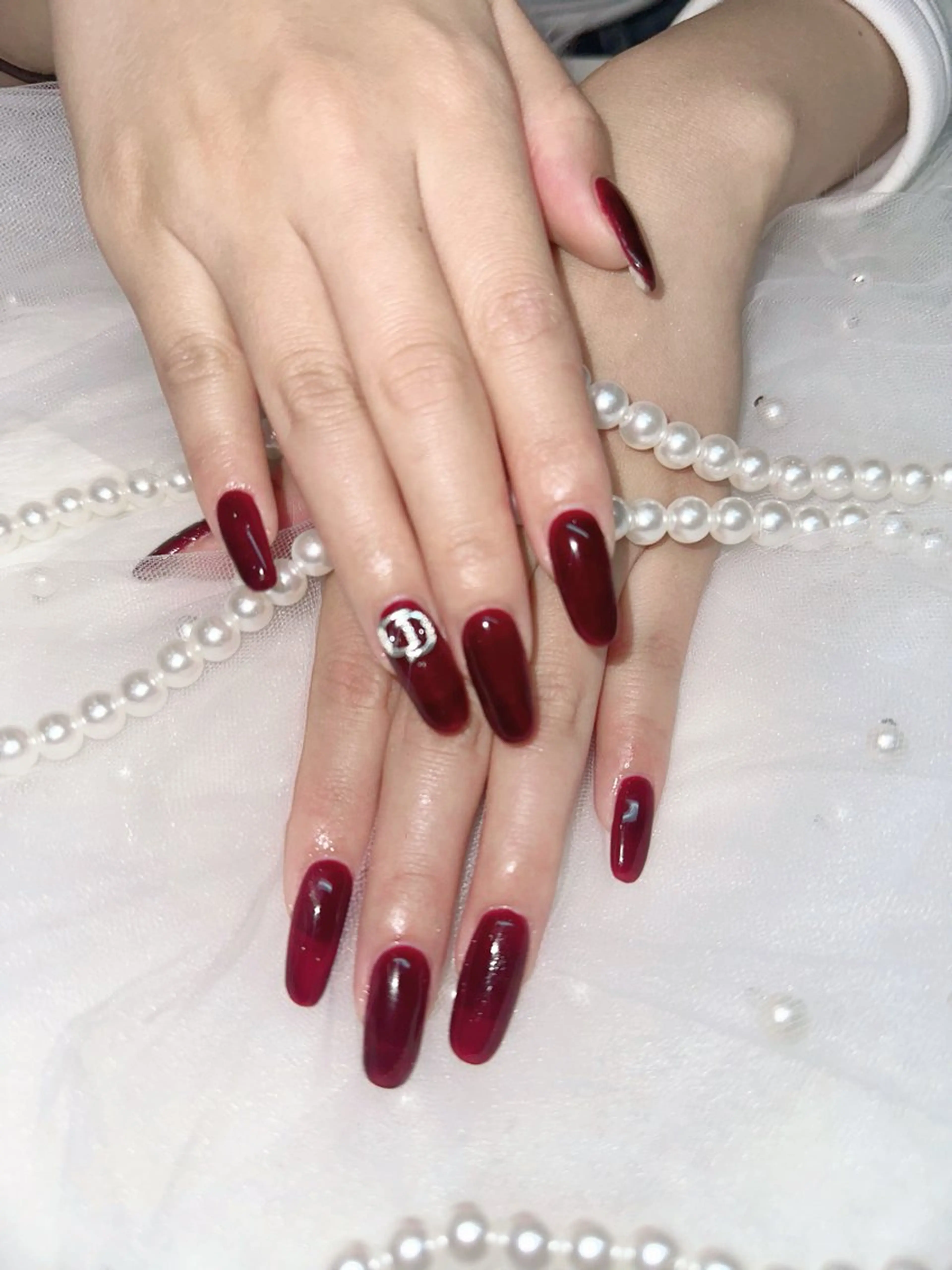 ネイル スカルプネイル ワンホンネイル icy nail れいあのネイルデザイン