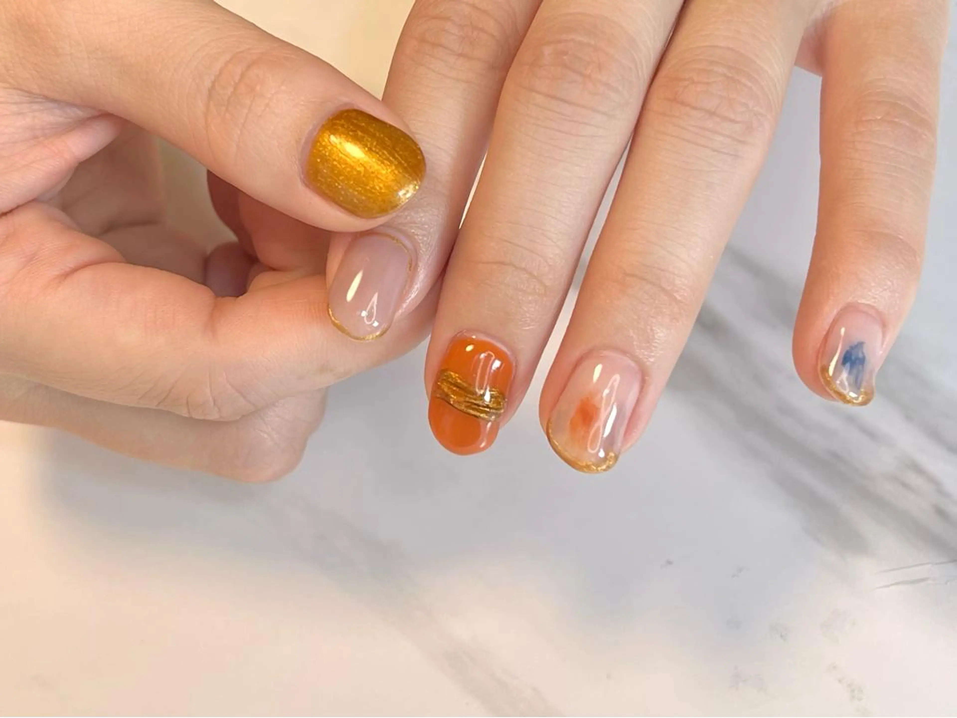 セミロング ネイリスト シンのネイルデザイン