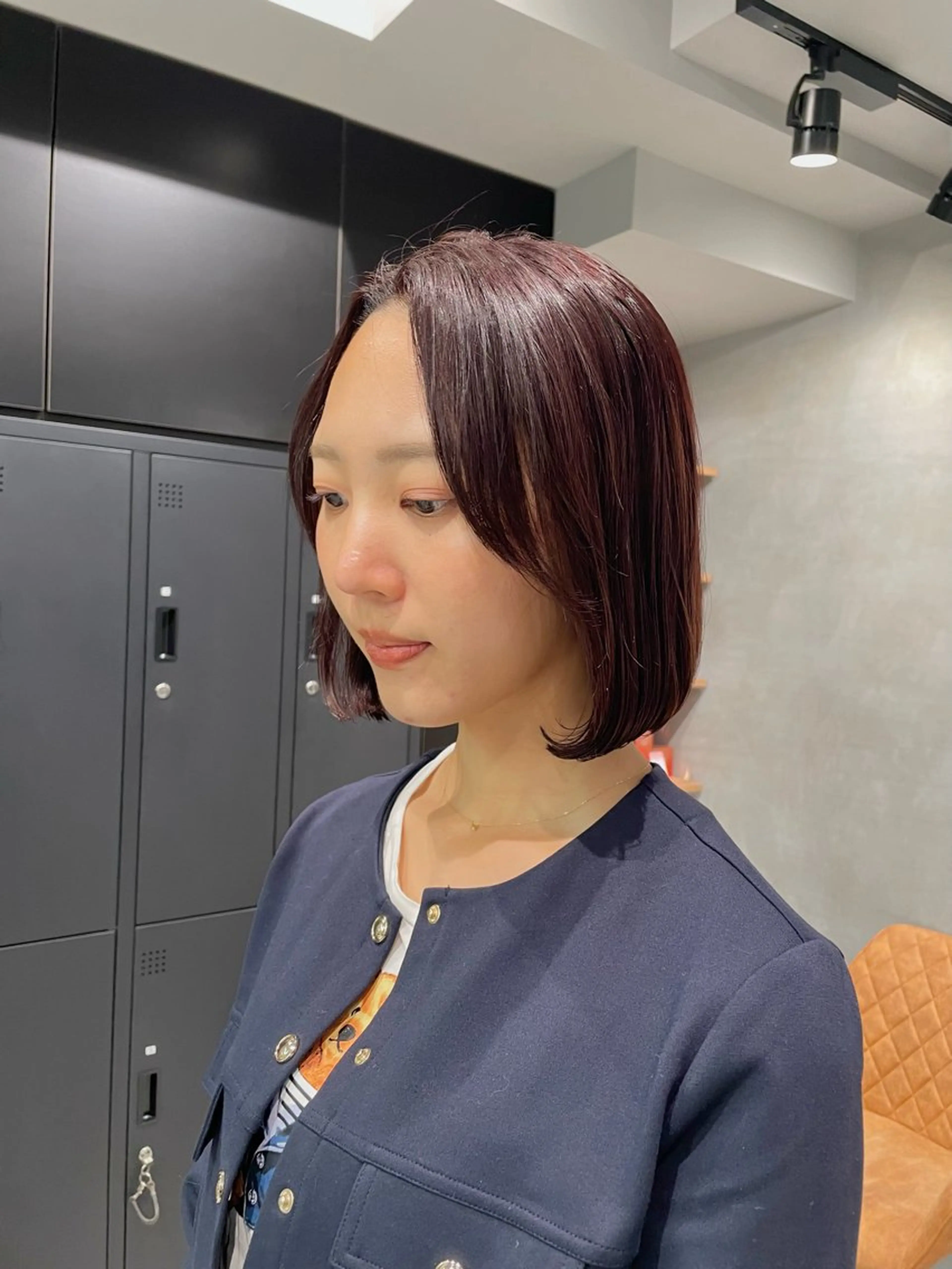 ミディアム カラー カット ヘアカラー トリートメント ヘッドスパ ヘアセット 暖色レイヤー 🥀REIRIのヘアスタイル