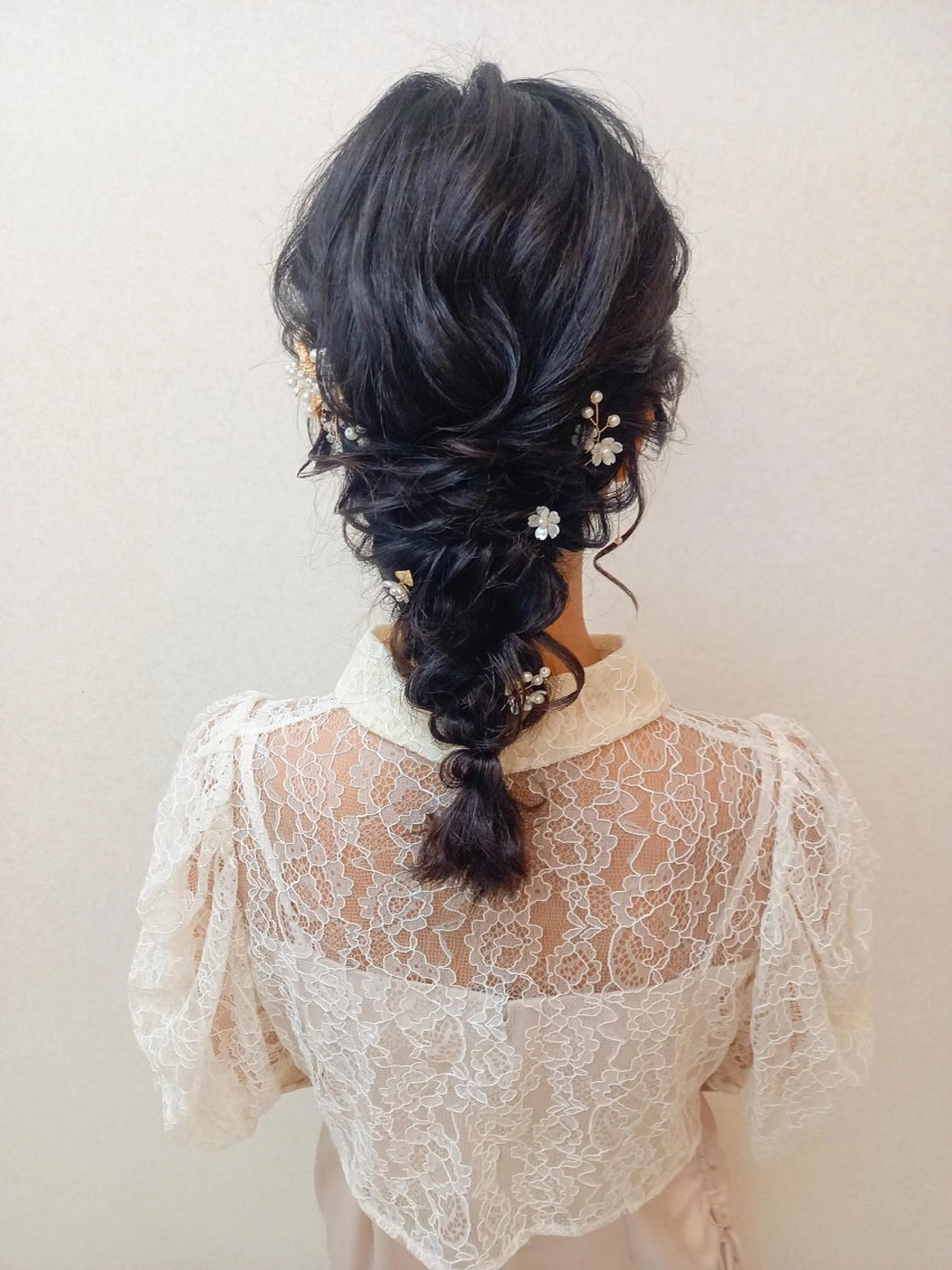 セミロング ヘアアレンジ ヘアセット bright所属・miku ヘアセット/着付けのヘアスタイル