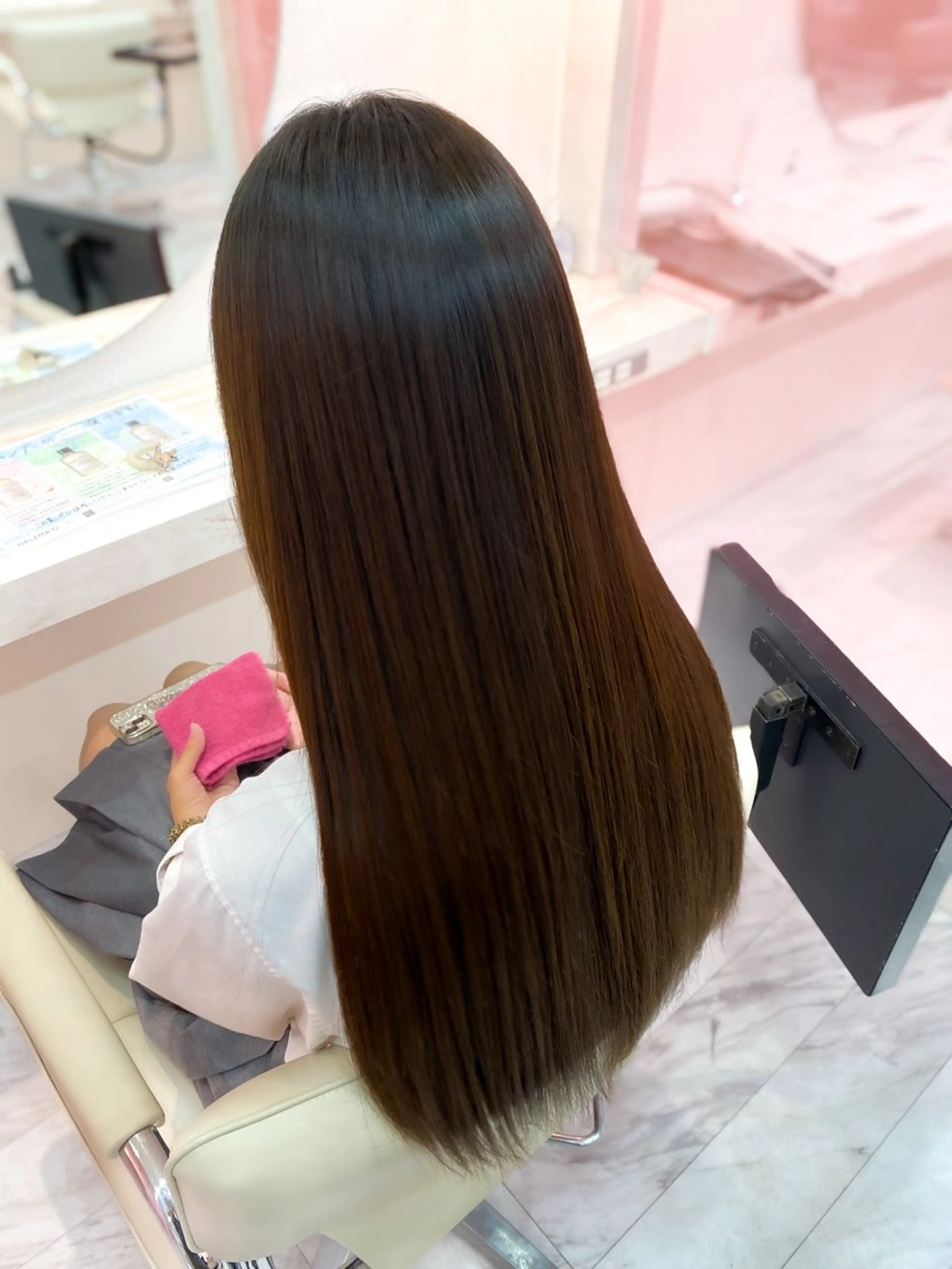 ロング ロング カット 縮毛矯正 トリートメント 本間 しゅうまのヘアスタイル