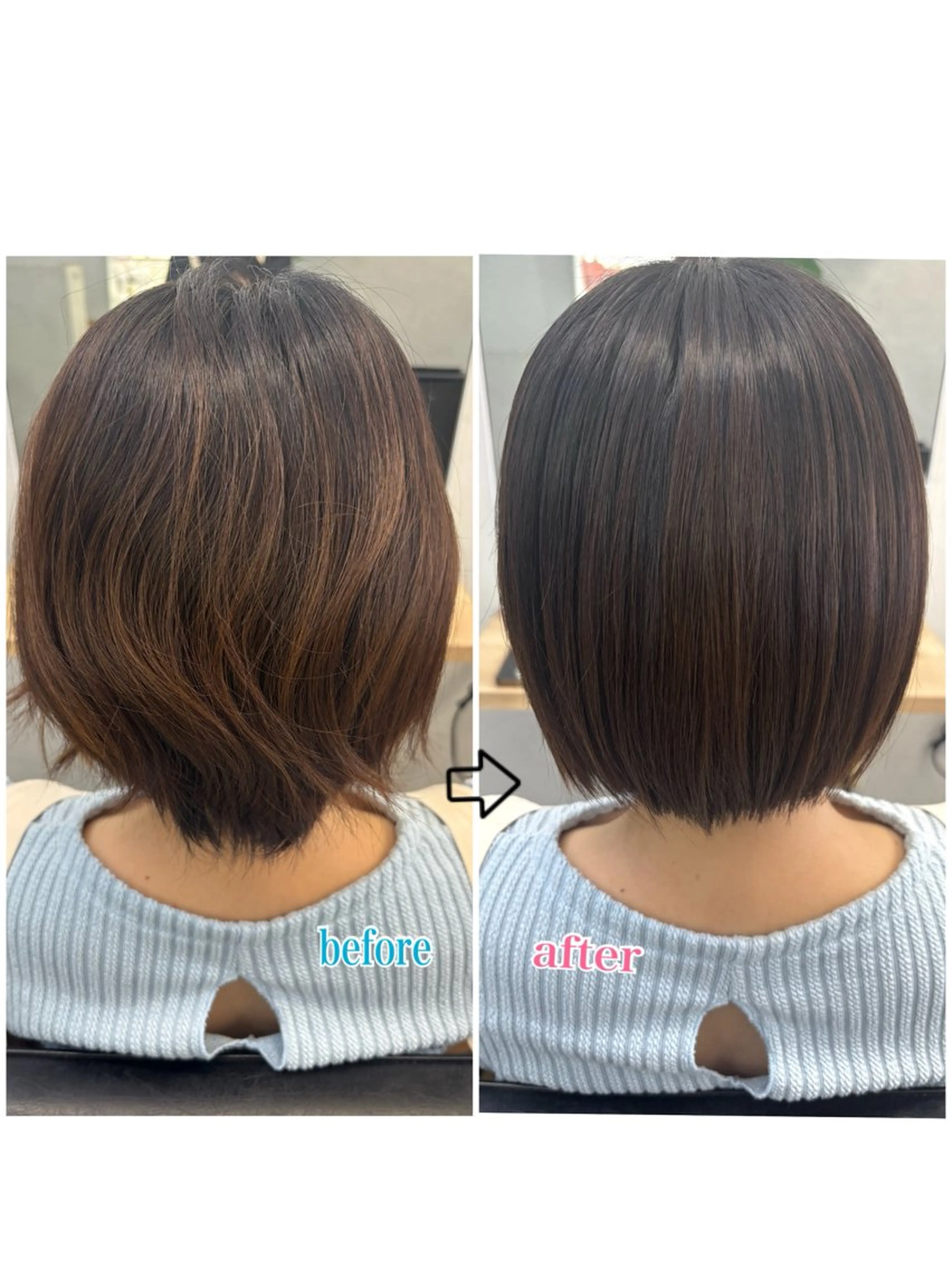 ショート 酸性ストレート FINO所属・🌼FINO 押川里絵🌼のヘアスタイル