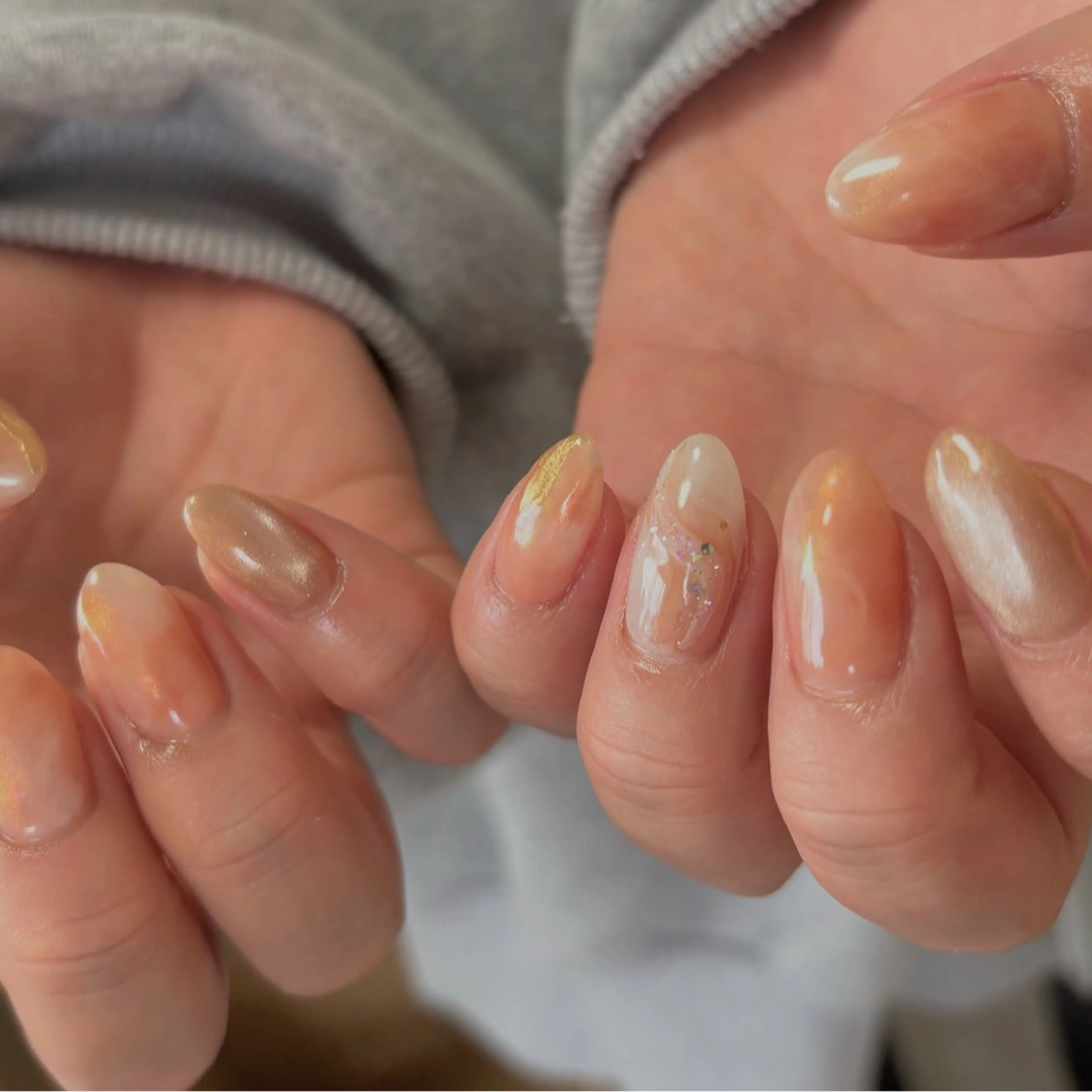 ネイル ジェルネイル キラキラネイル マグネットネイル ニュアンスネイル オフィスネイル ハンドネイル tamu nail 　金町のネイルデザイン