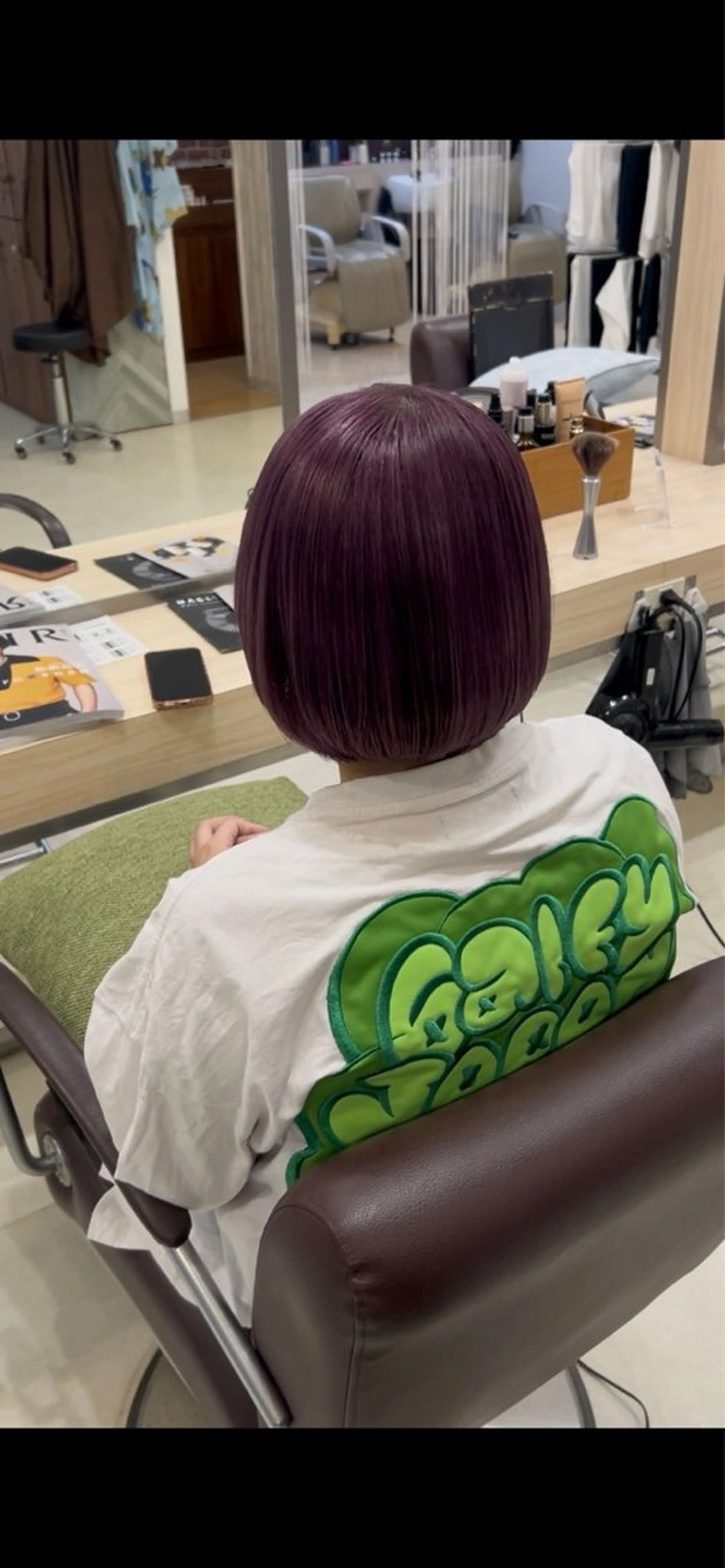 ショート ピンクラベンダー ヘアカラー GRANDE所属・北崎 花のヘアスタイル