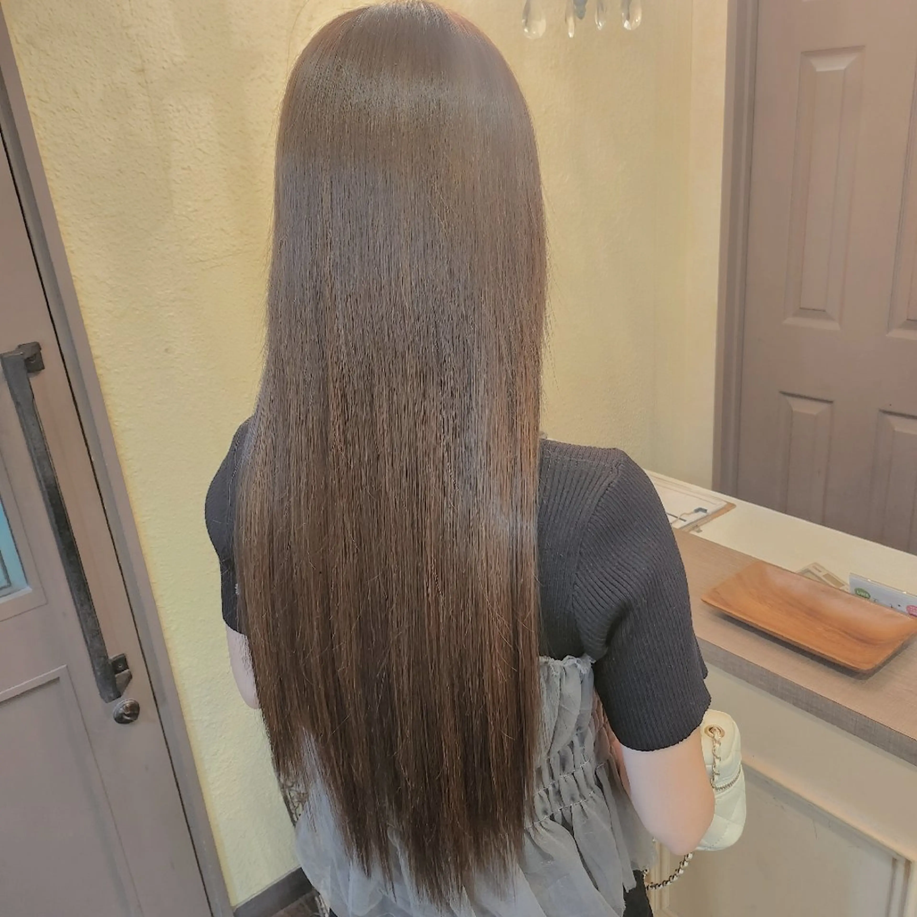 ヘアアレンジ ロング シールエクステ エクステ カット エクステ 田井中 悠紀のヘアスタイル