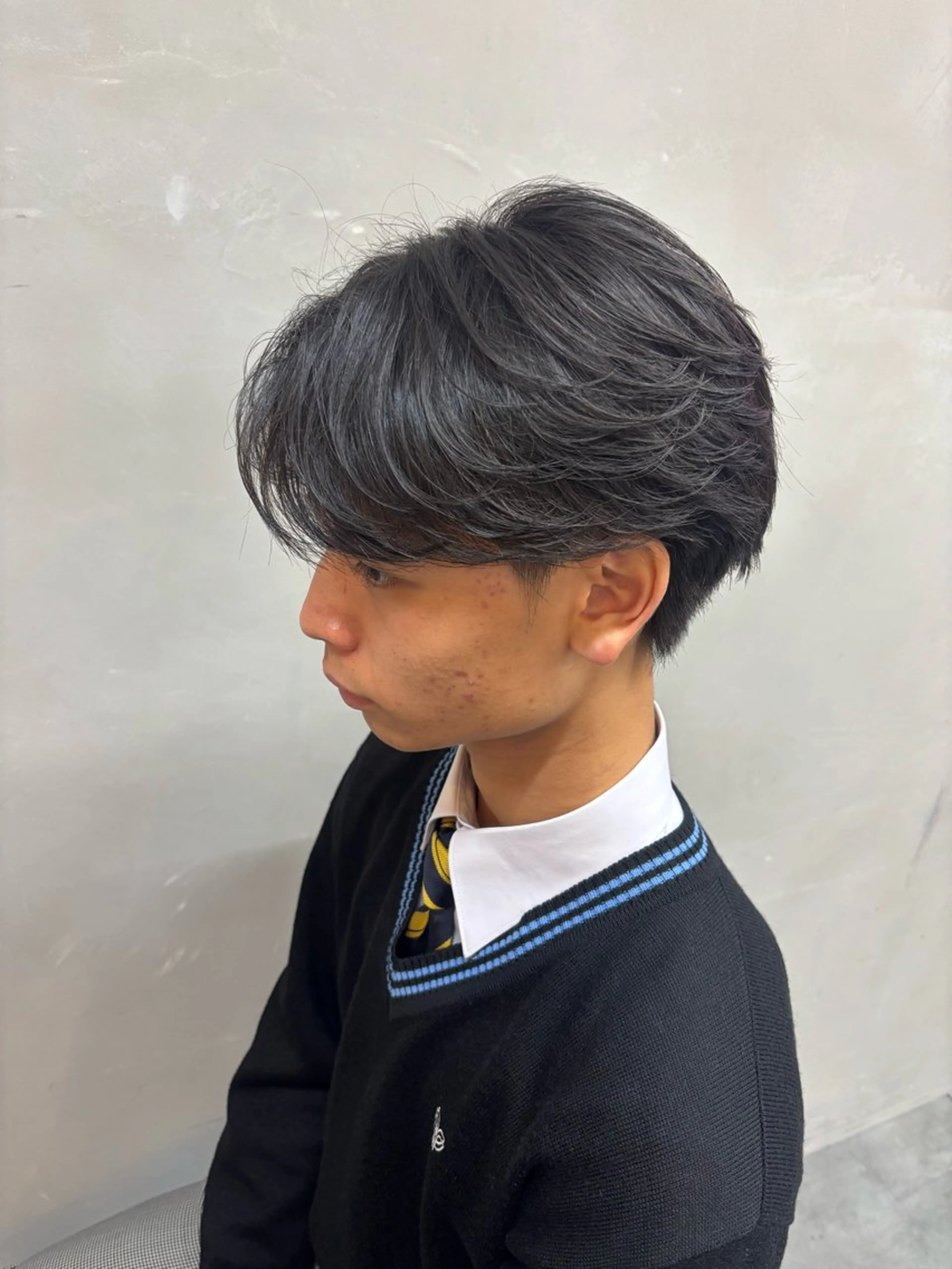 ショート メンズ カット パーマ 鹿児島 TSUBASAのヘアスタイル