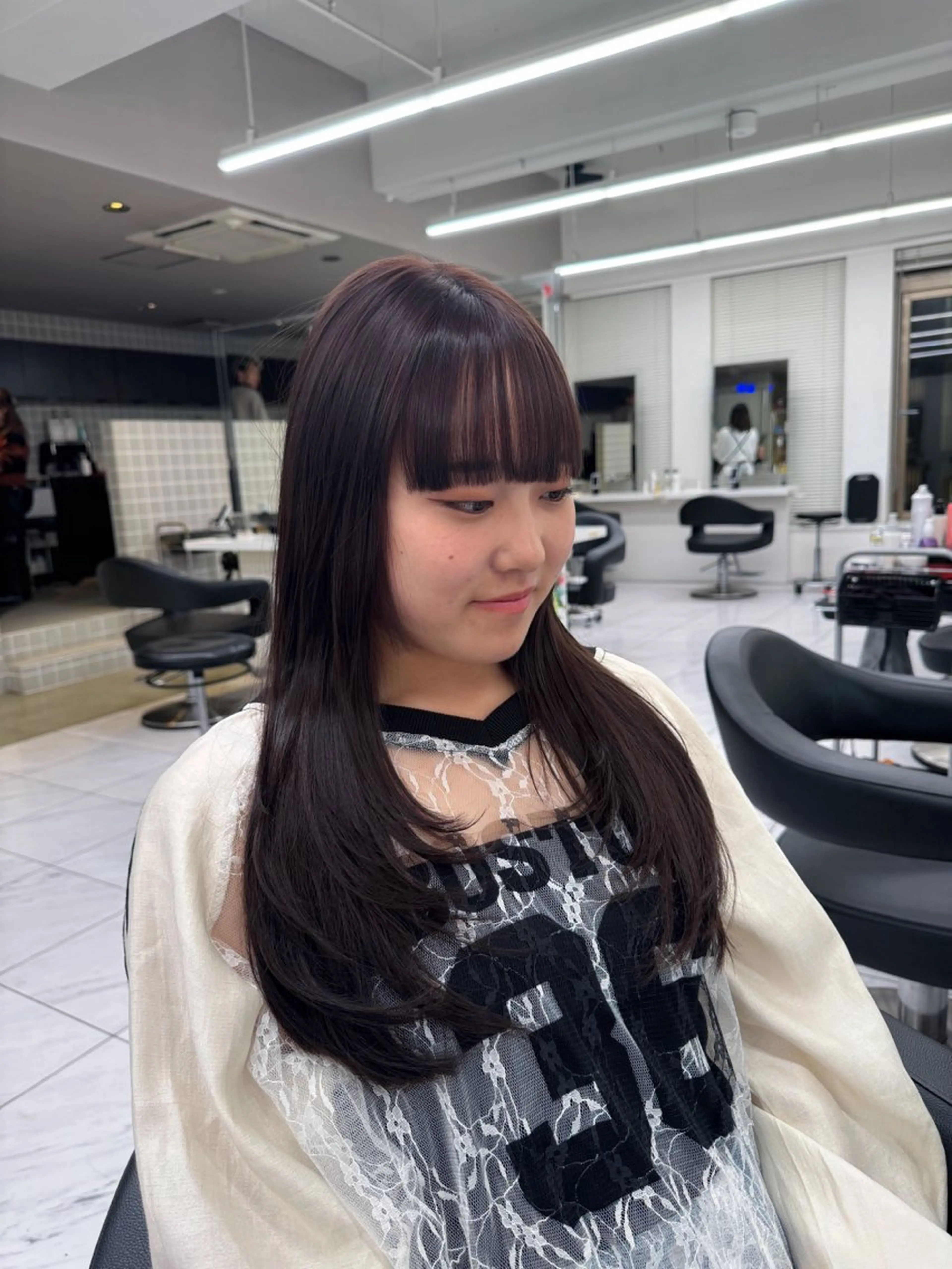 ロング カラー ヘアアレンジ Over hair_ misakiのヘアスタイル