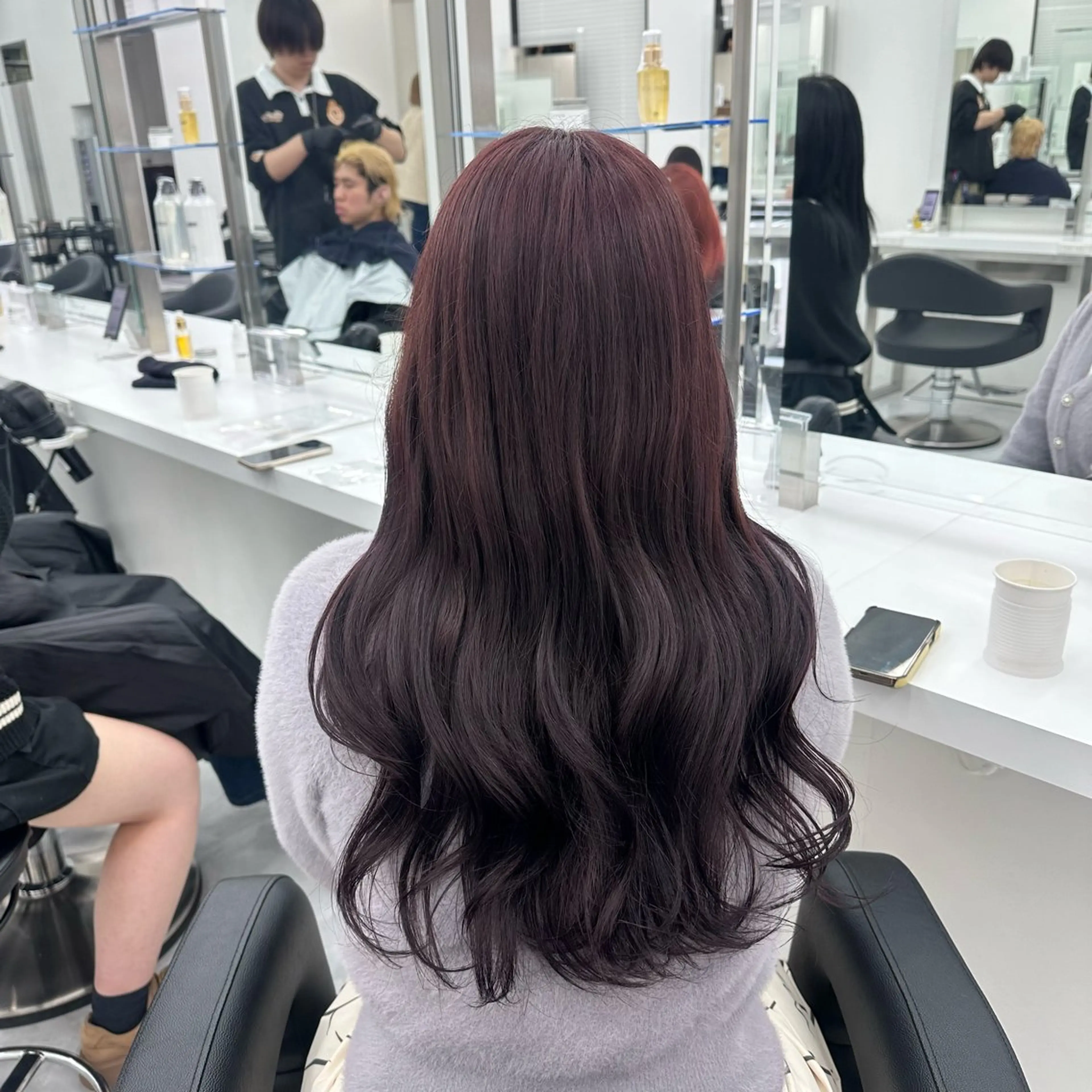 ロング カラー ヘアカラー トリートメント ヘッドスパ ヘアセット ガーリーstyle ❤︎misaki🏹のヘアスタイル