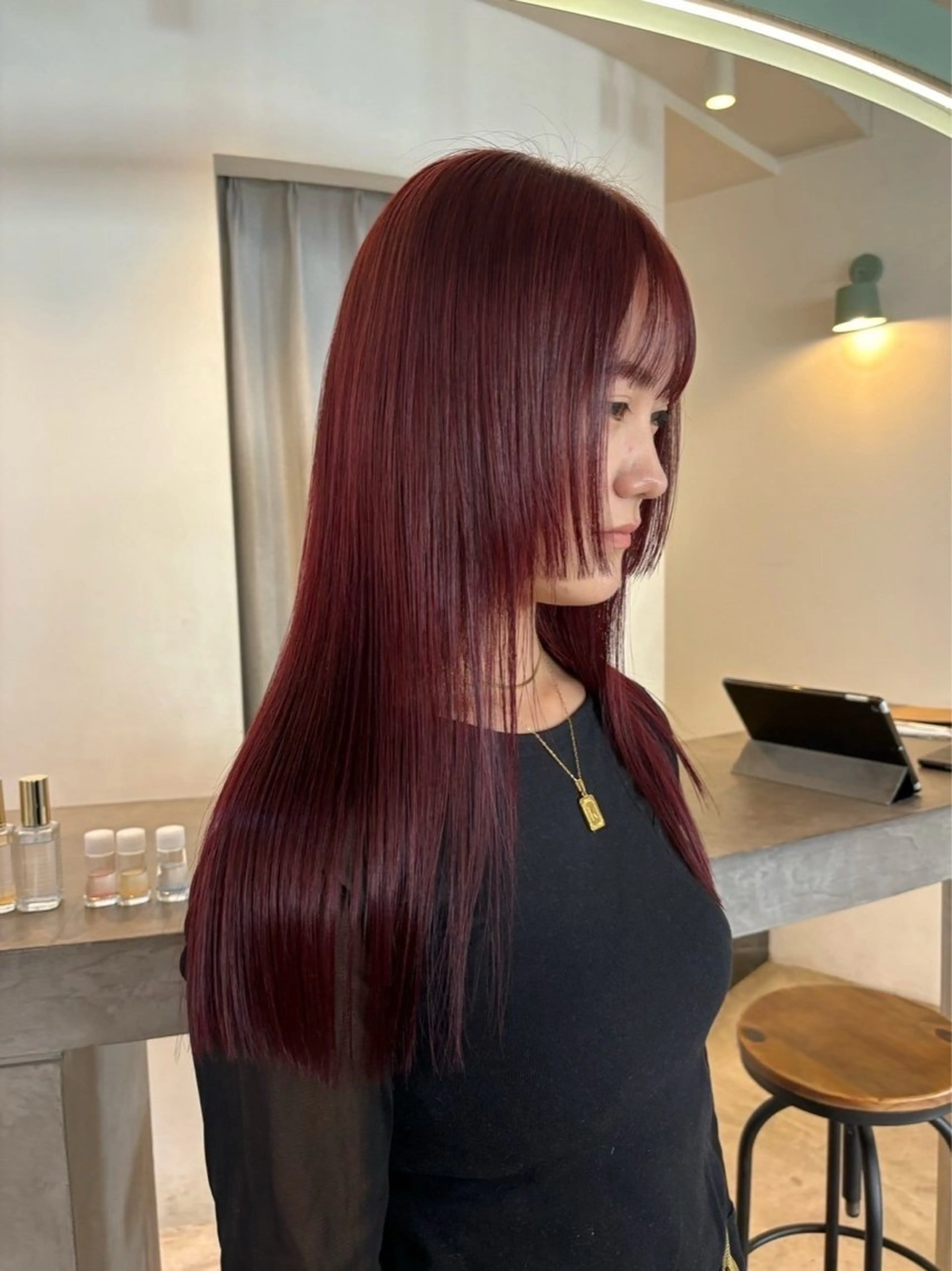 カラー morita yunaのヘアスタイル