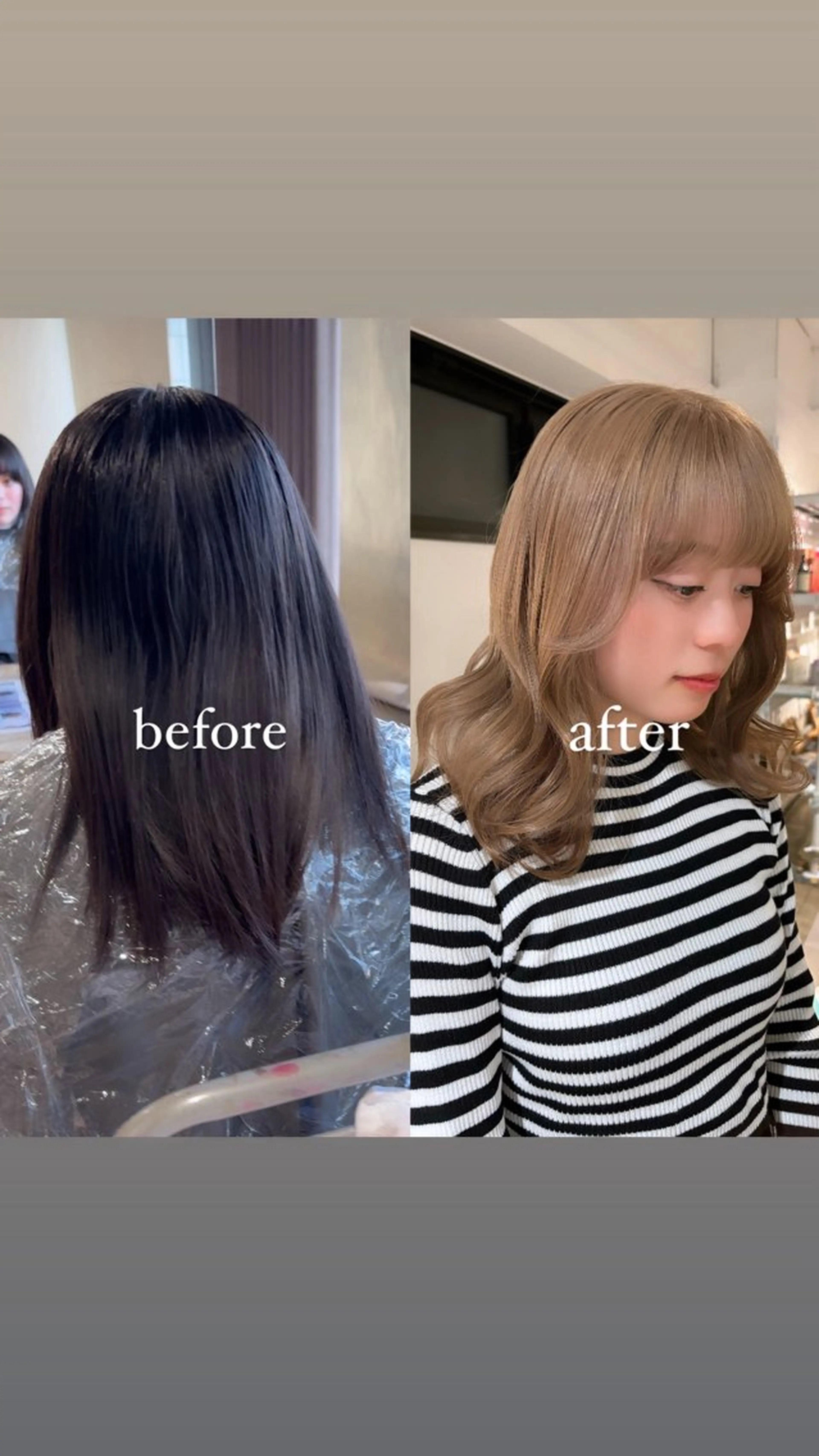 ロング カラー ベージュカラー ブリーチ ケアブリーチ ダブルカラー ミルクティーベージュ 暖色カラー🍒 ケアブリーチ/akiのヘアスタイル