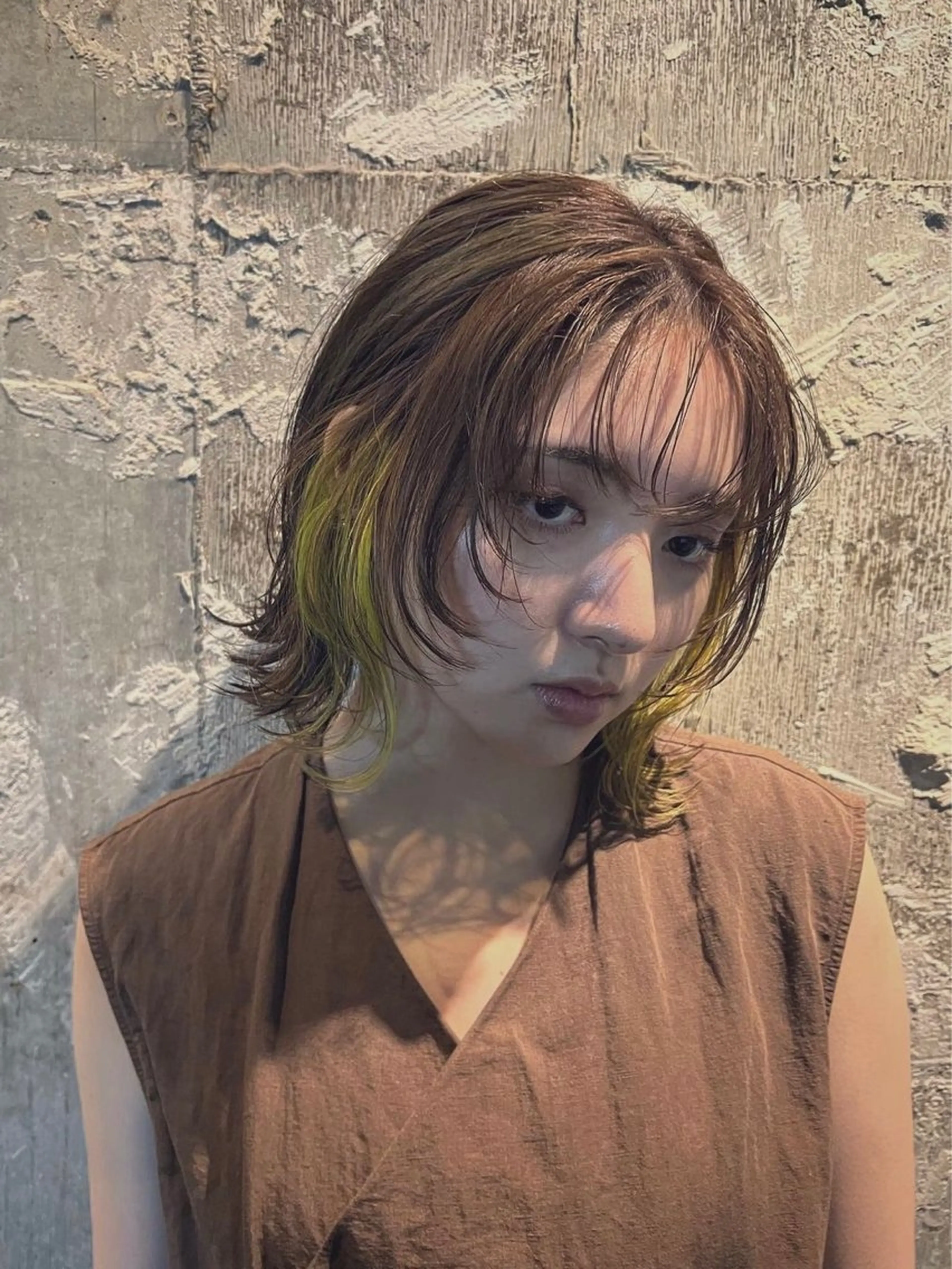 ミディアム カラー ヘアアレンジ Door所属・松井 七瀬のヘアスタイル