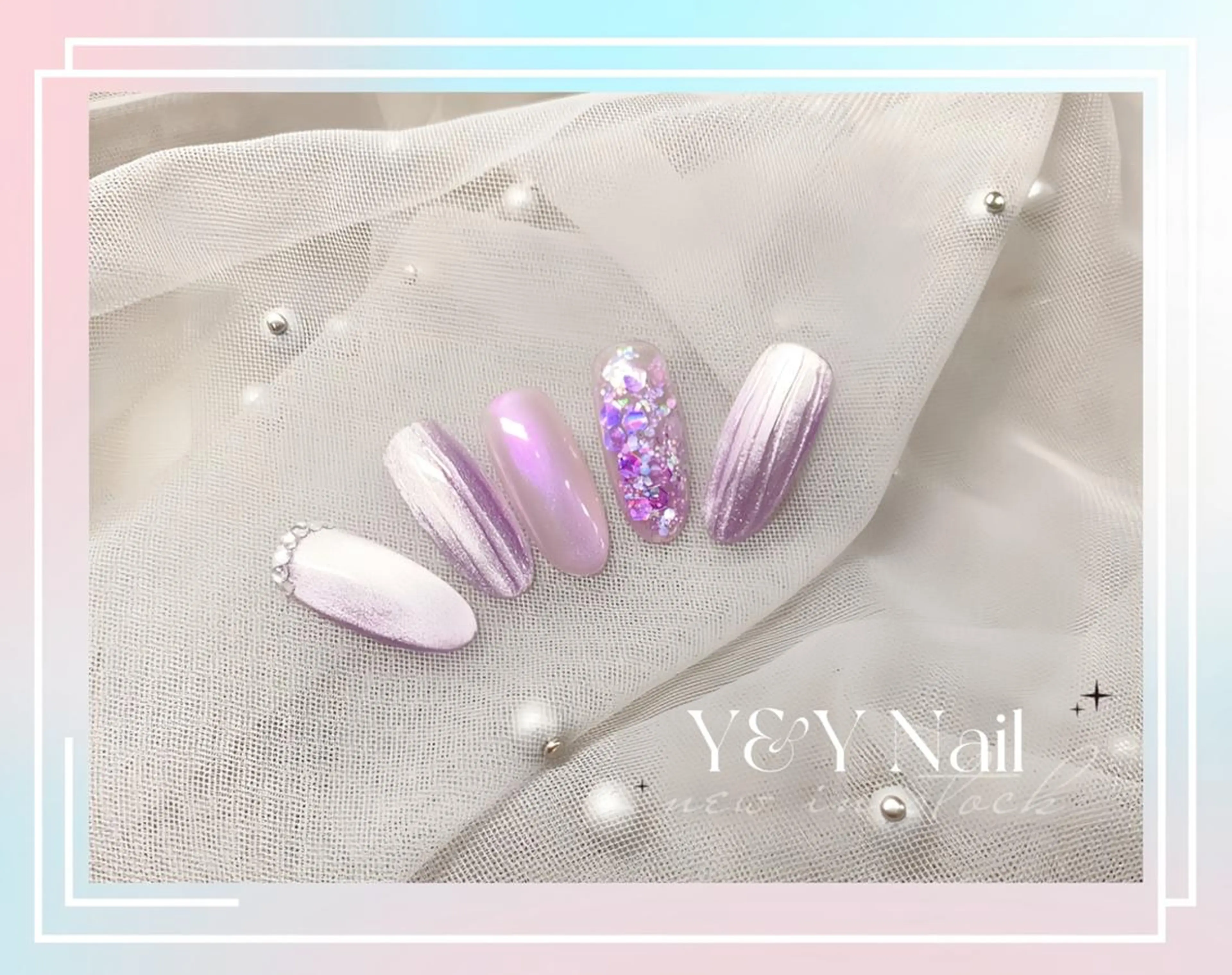 ミディアム ハンドネイル ハンドケア Y&Y Nail Salonのネイルデザイン
