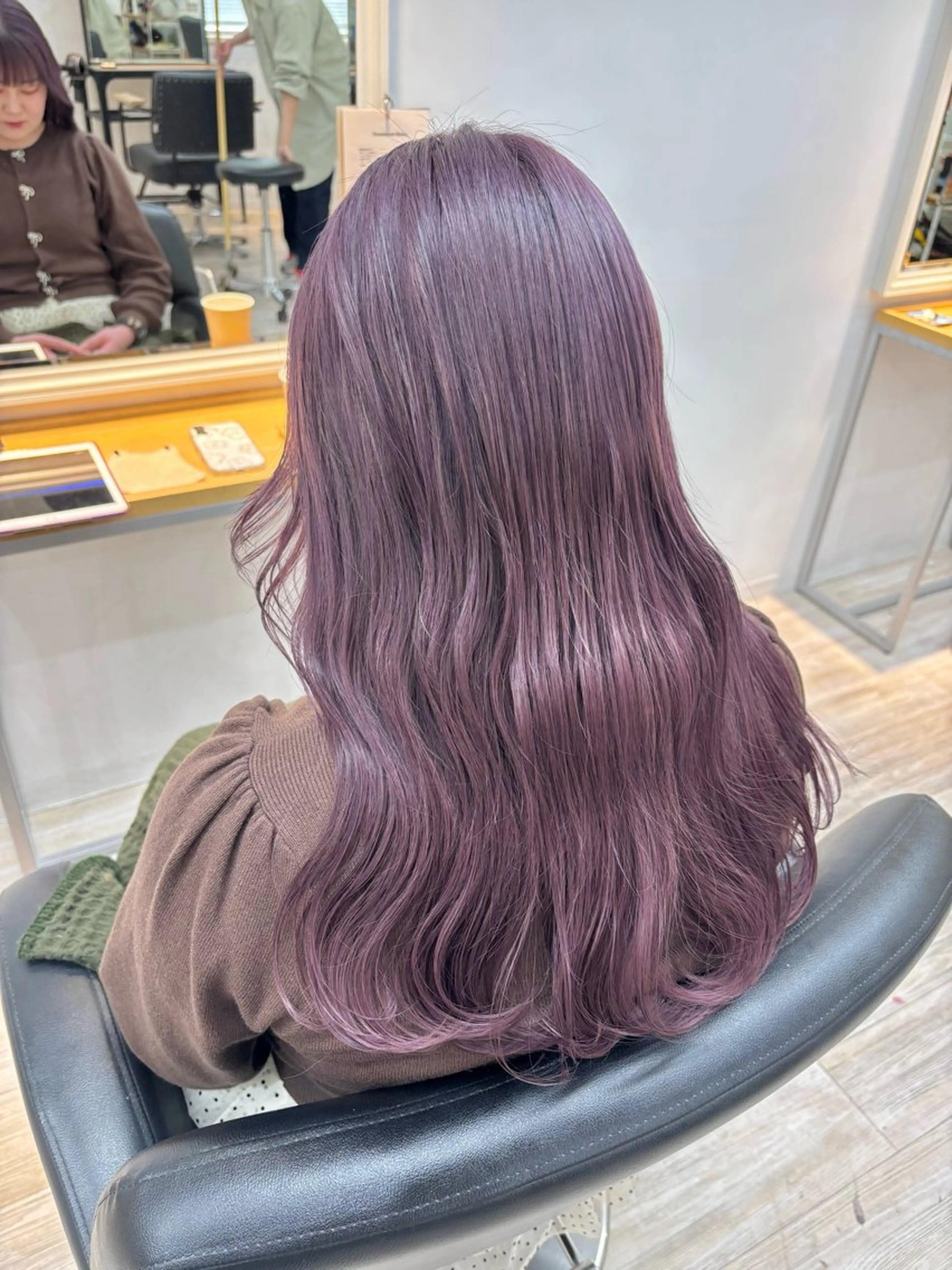 ロング カラー カット ヘアカラー トリートメント くさかみさき🌼暖色 /耳つぼ/オタク🌼のヘアスタイル