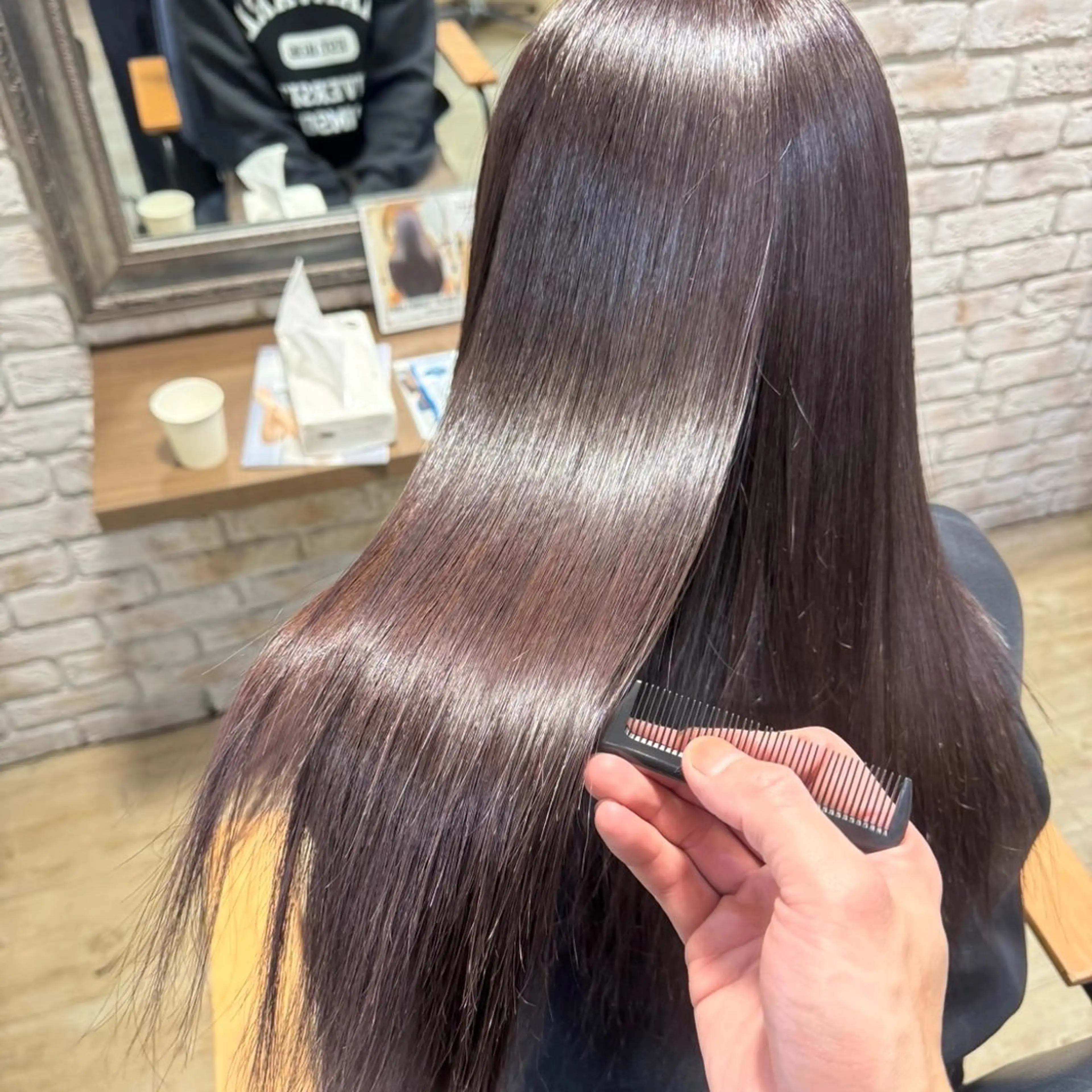 ロング カラー 髪質改善/縮毛矯正 💜COCORO💜のヘアスタイル