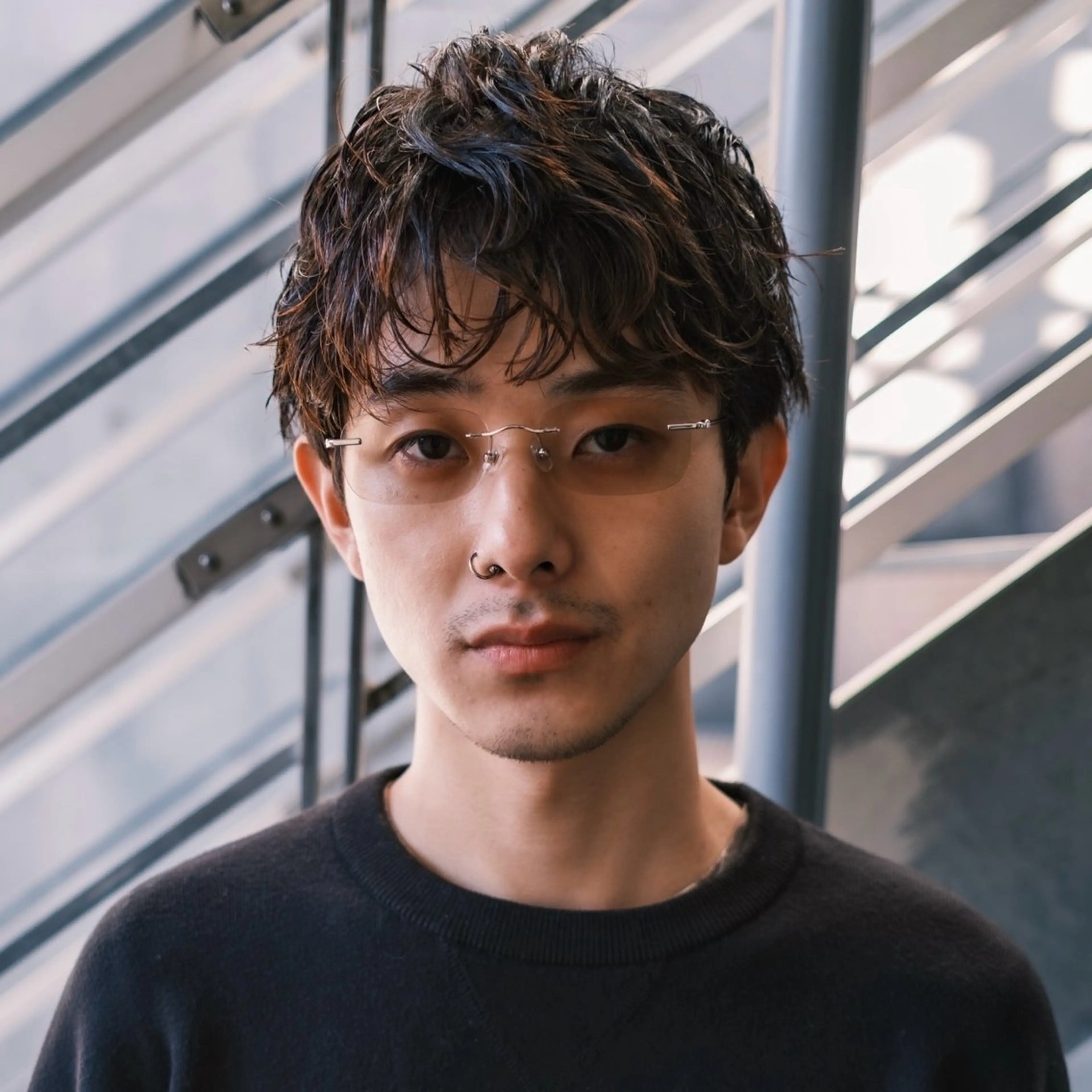 ショート カット パーマ 大人メンズヘア メンズパーマSHUNのヘアスタイル