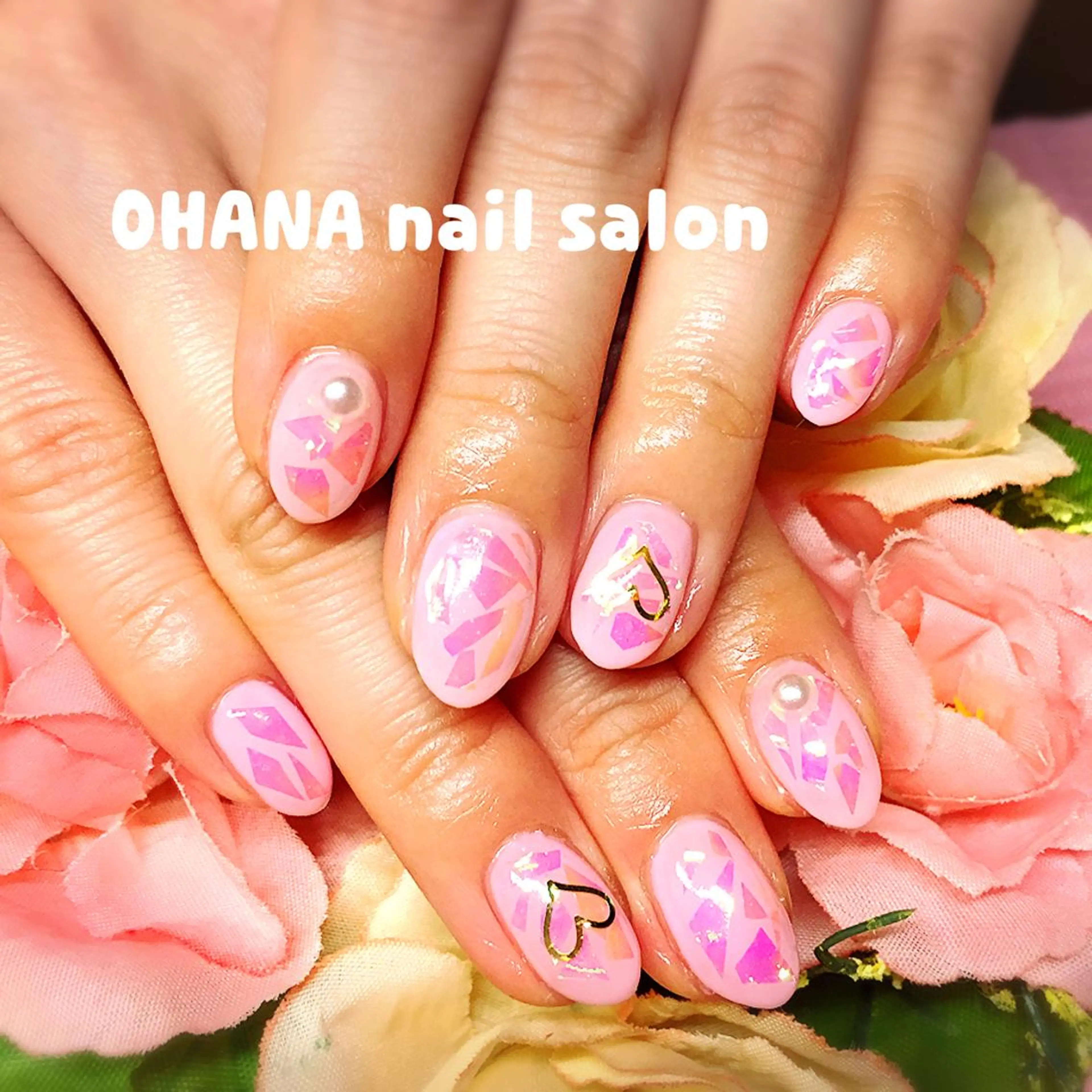 ネイル ジェルネイル キラキラネイル ピンク 那覇🏝️台湾人 ネイリストSHIUのネイルデザイン