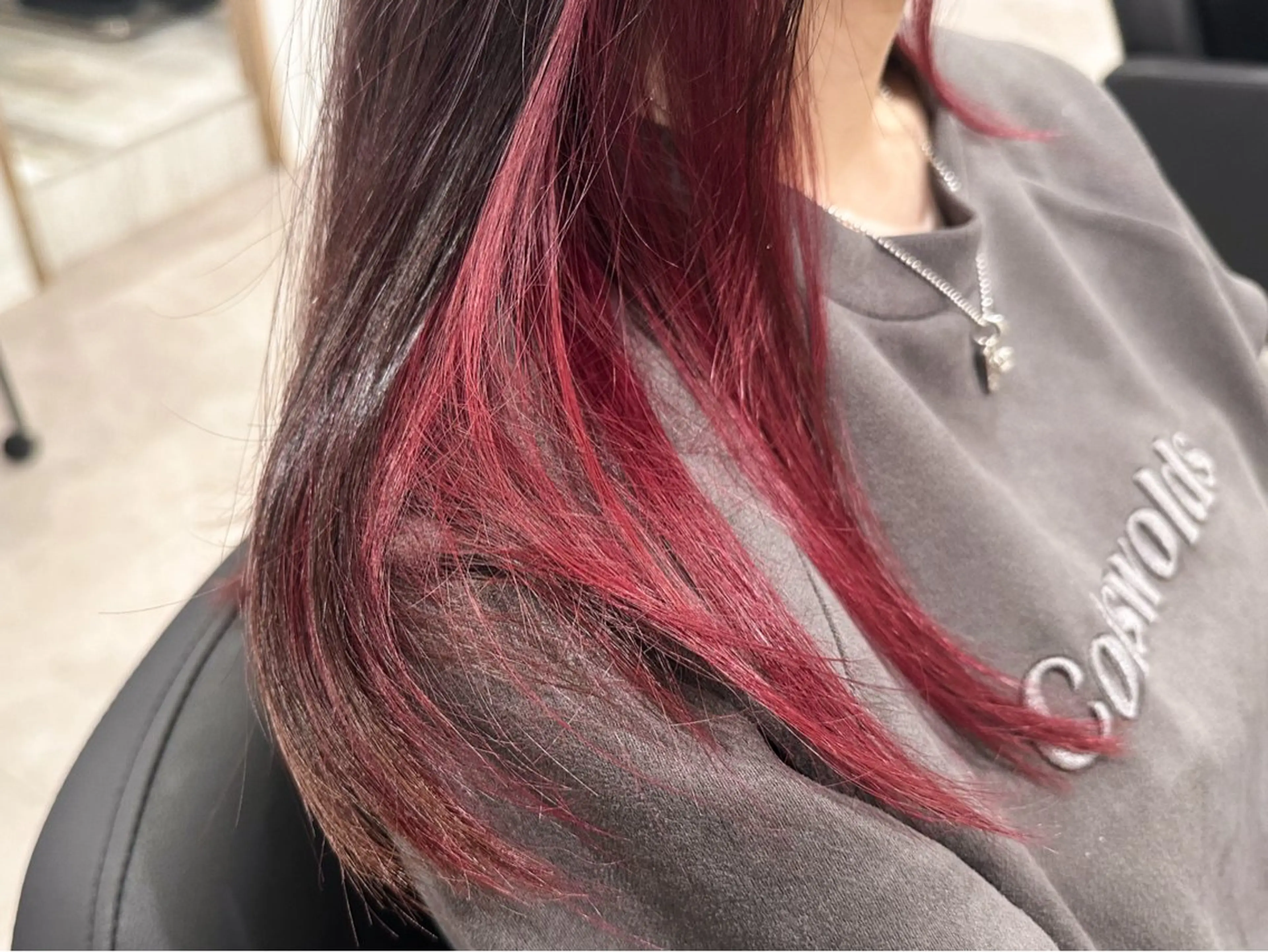 セミロング カラー ピンクカラー affect 上大岡所属・《髪質改善・縮毛矯正 /ブリーチ》坂本爽のヘアスタイル