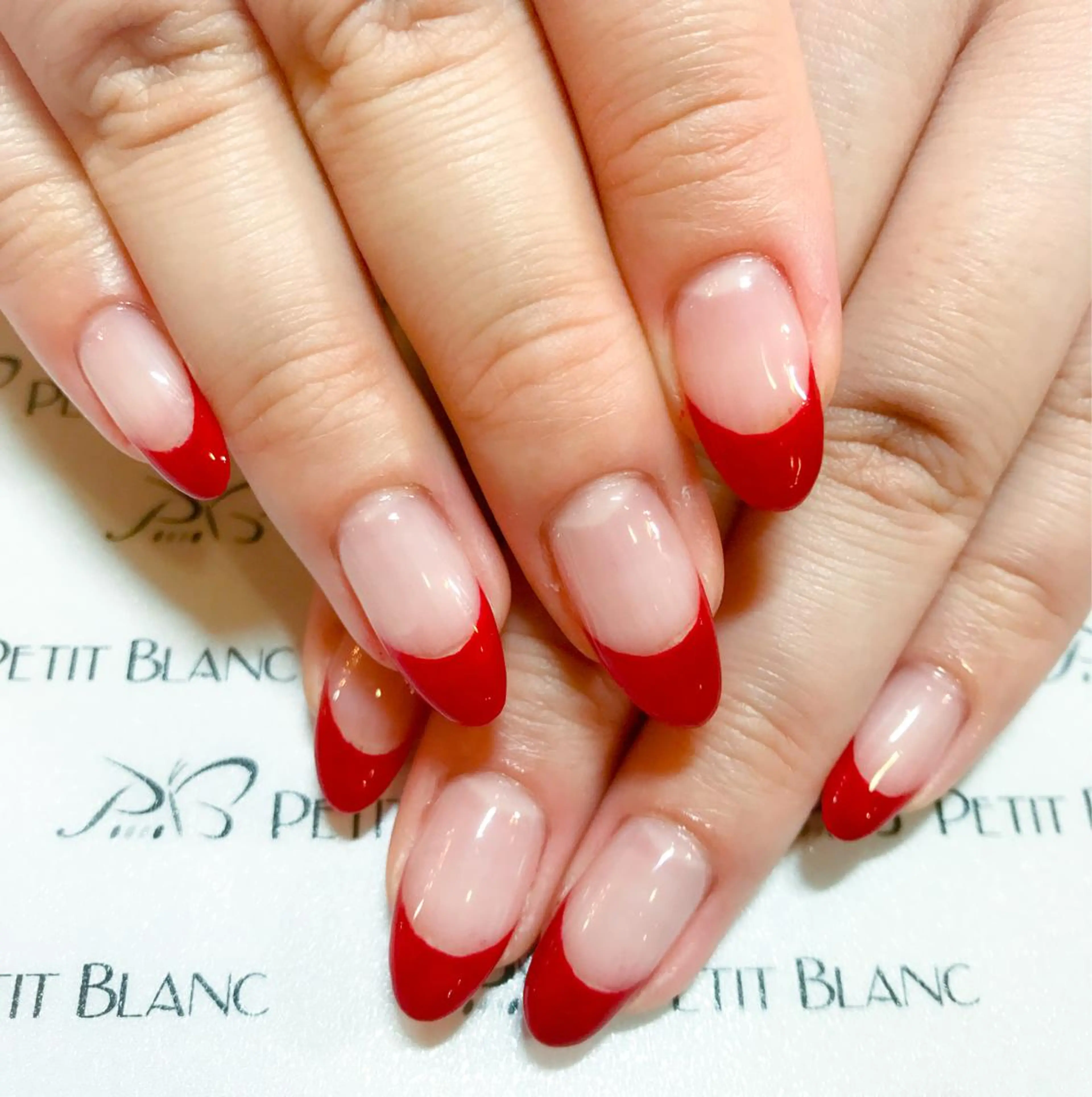 ネイル フレンチネイル PetitBlanc KAZUKIのネイルデザイン