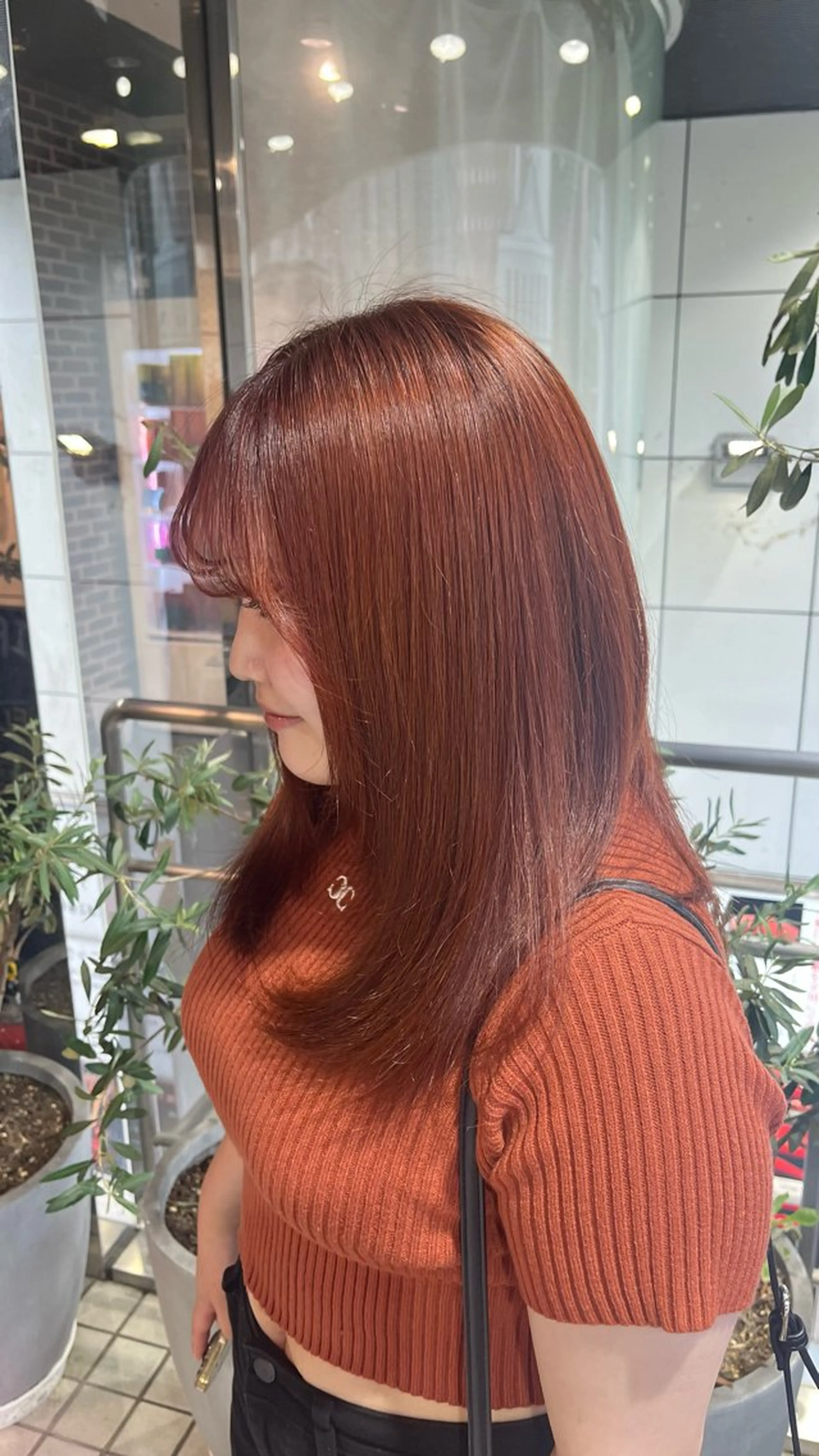 ロング カラー ヘアカラー トリートメント 🎀暖色カラー/ ハナ🎀のヘアスタイル