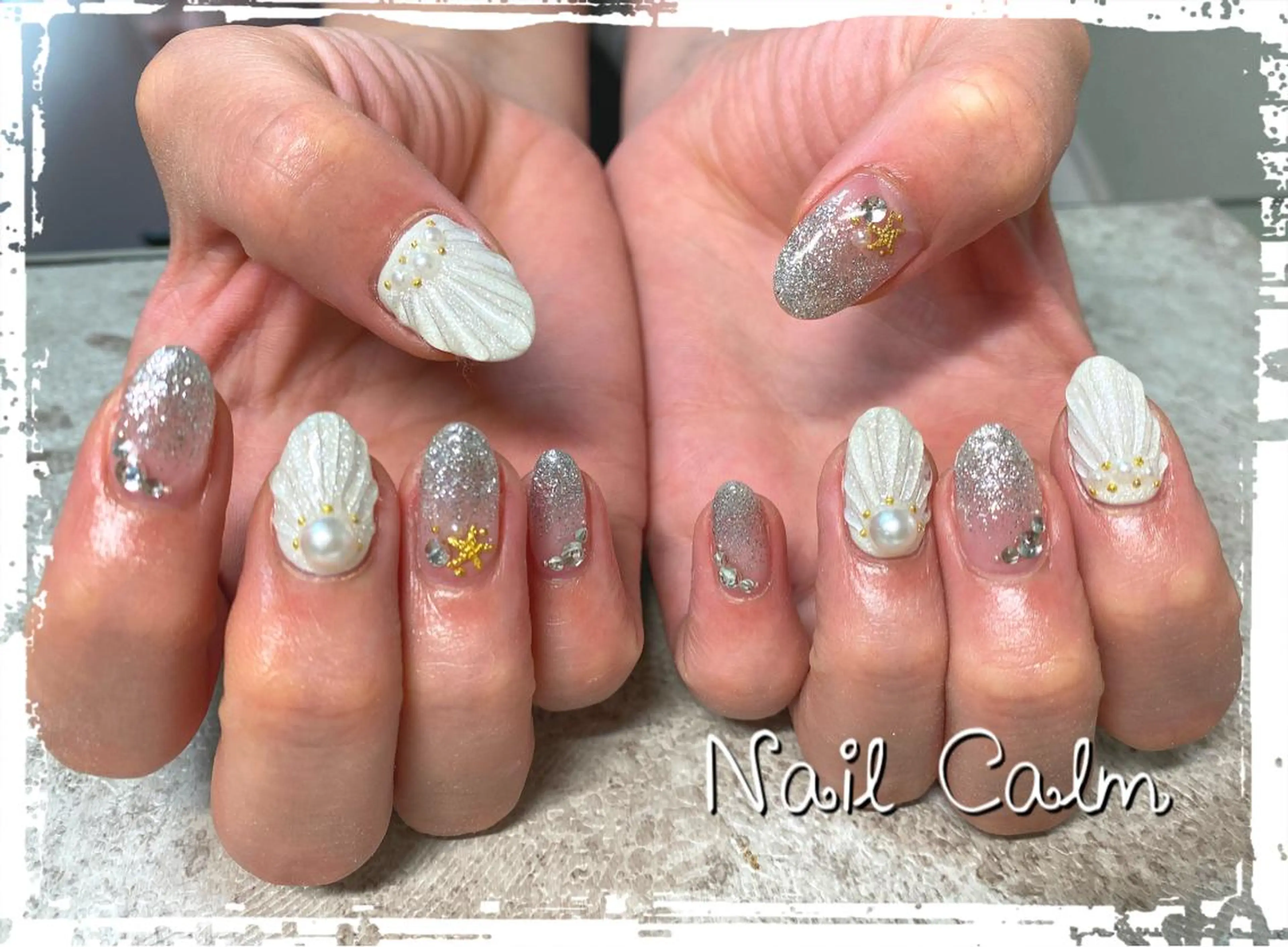 ネイル 持ち込み ハンドネイル Nail Calm所属・プライベートサロン Calmのネイルデザイン