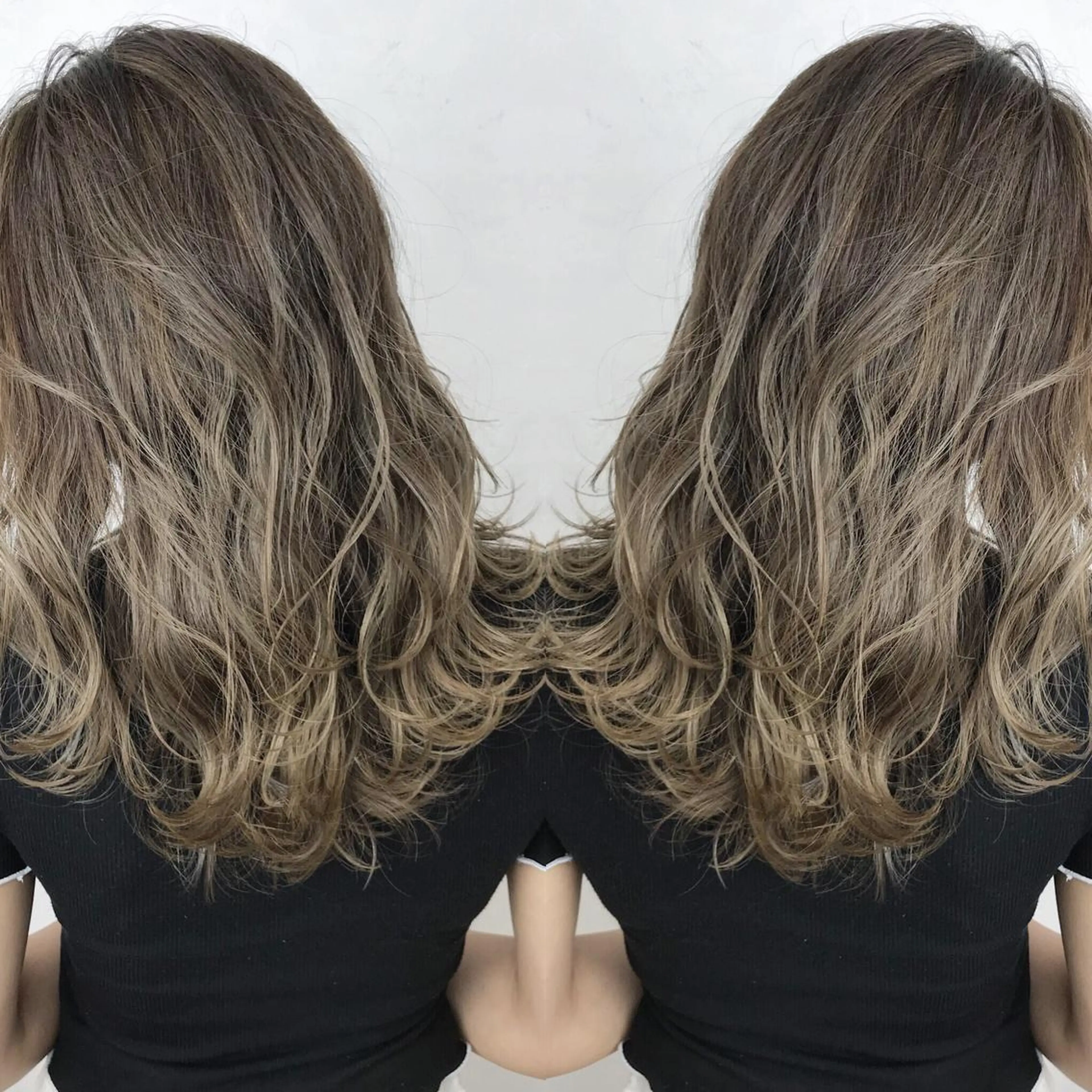 ロング カラー ヘアカラー LUSTRE クロサワのヘアスタイル