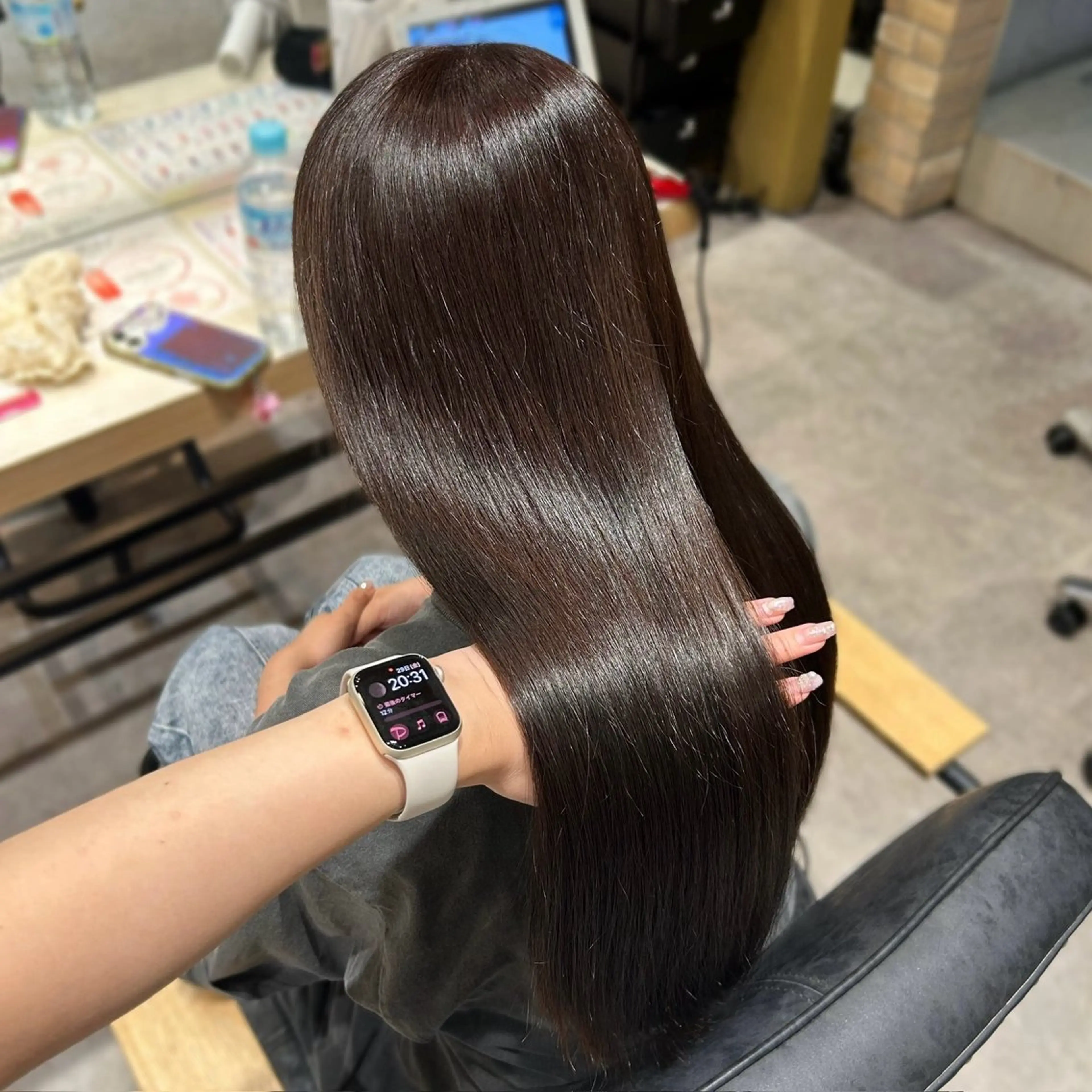 ロング カラー ヘアカラー レイヤースタイル COCORO 🎀のヘアスタイル