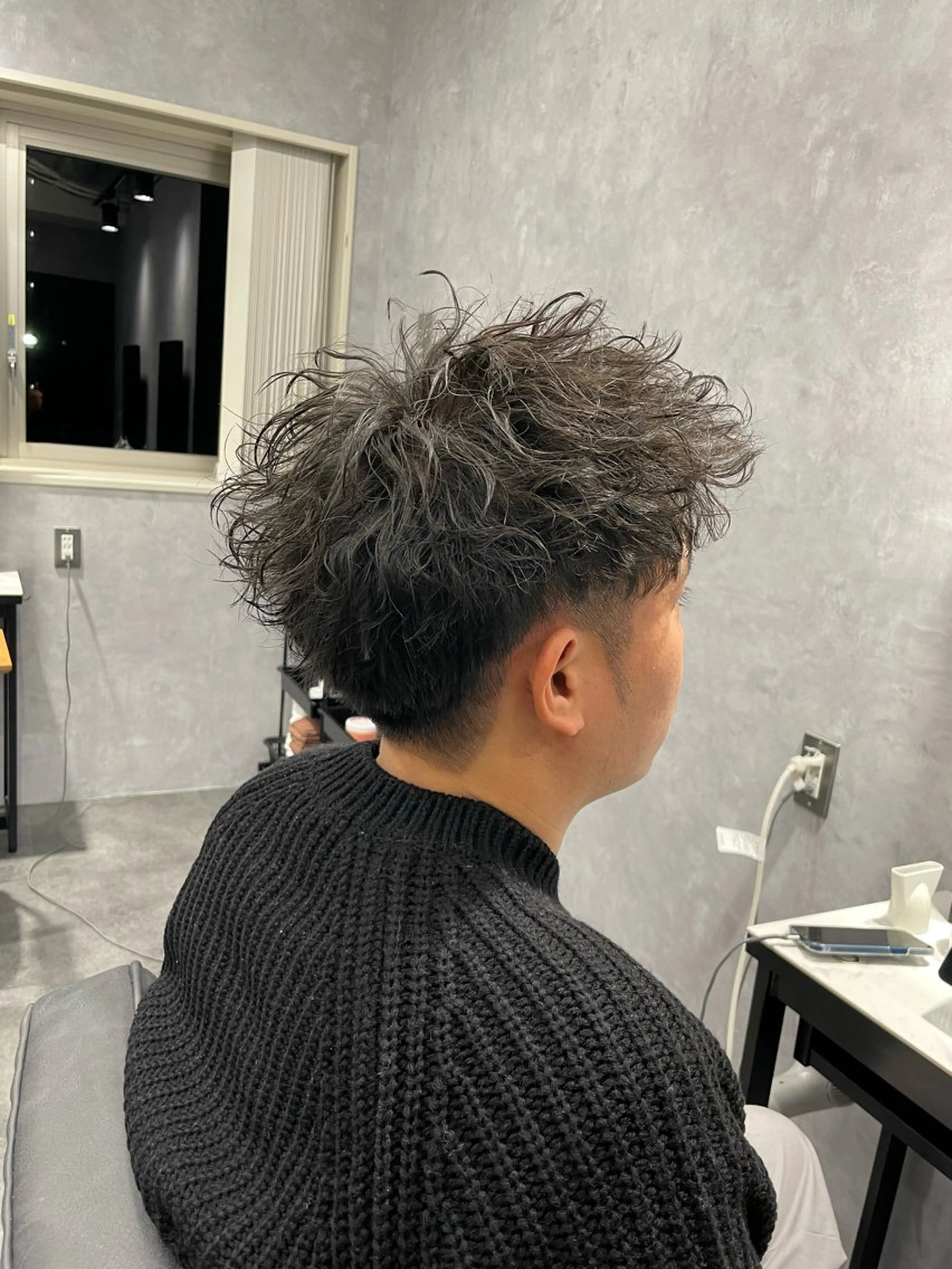 パーマ メンズ カット パーマ 江田 悠真のヘアスタイル