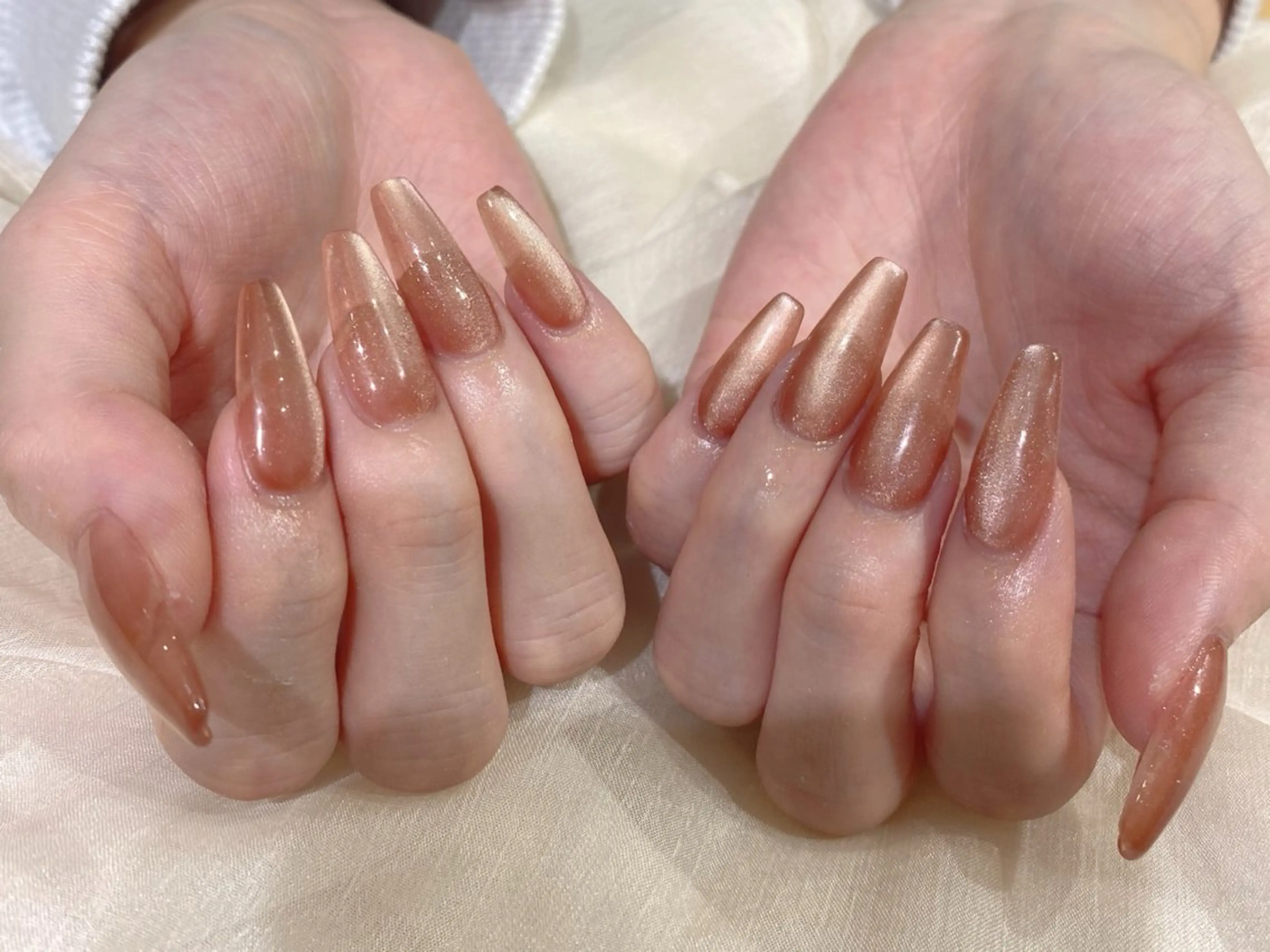 セミロング ハンドネイル Nail  R💫 naoのネイルデザイン