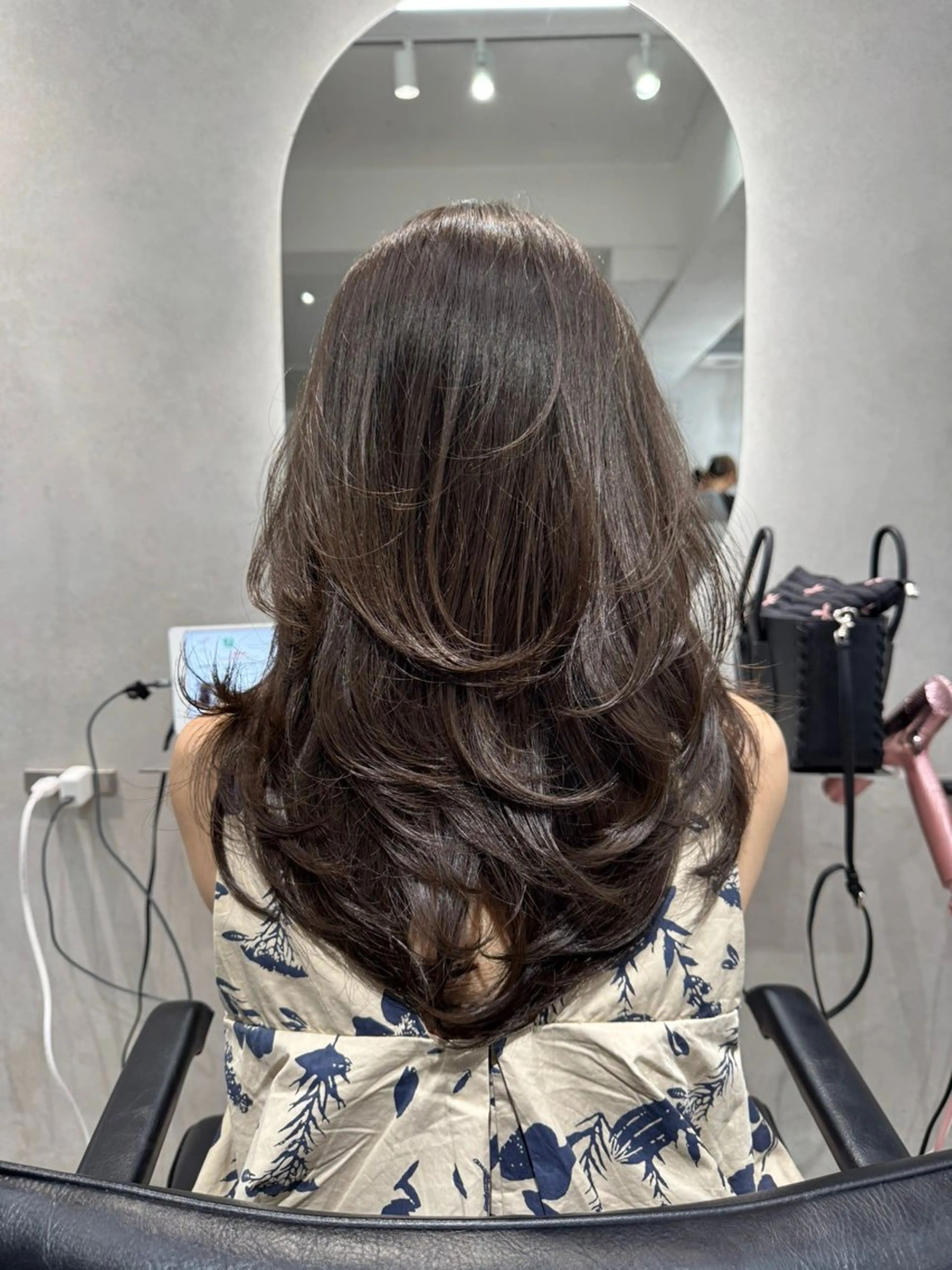 ロング レイヤーカット 💫ハイライト/レイ ヤー/原宿💫のヘアスタイル