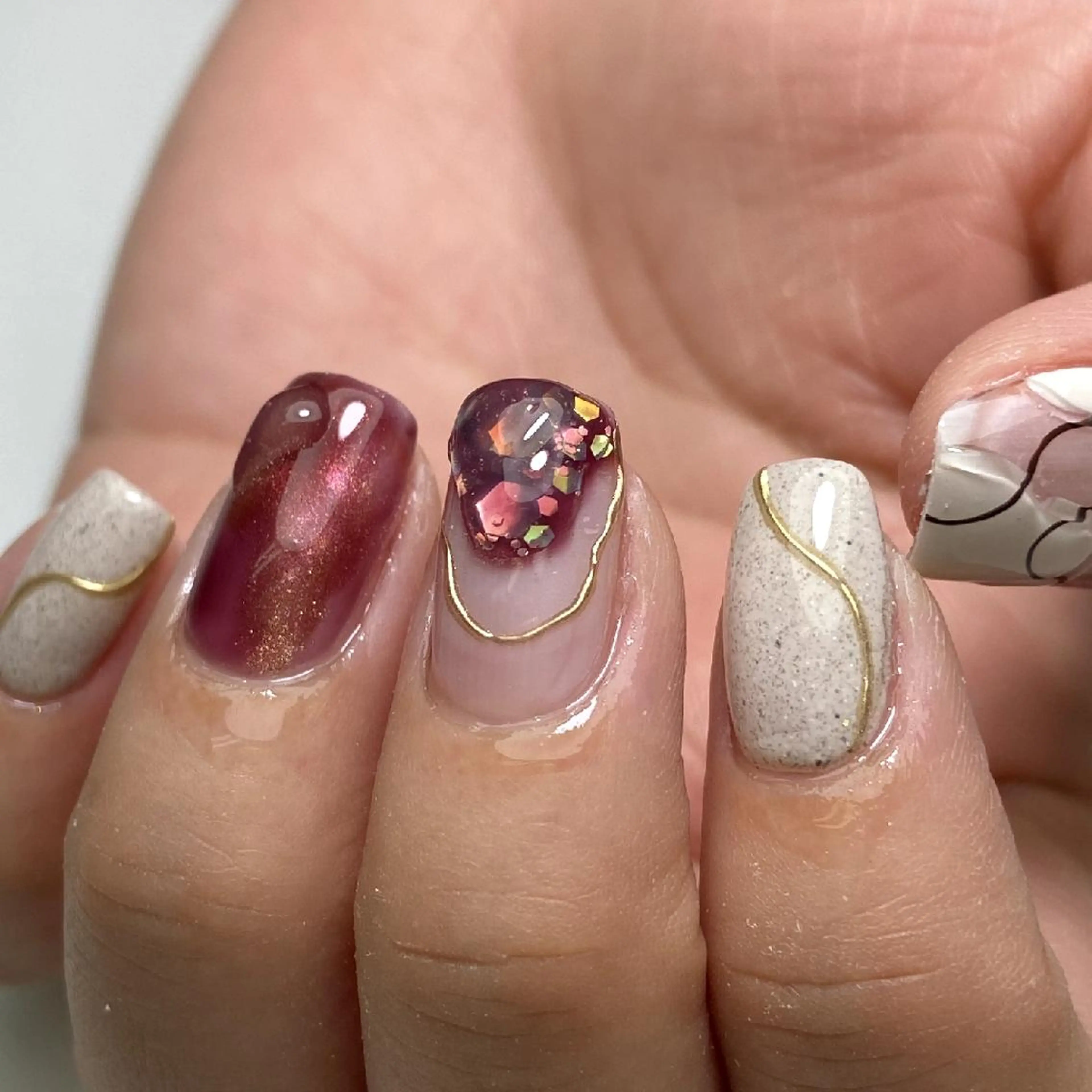 ネイル アートネイル ニュアンスネイル nail salon Lumièreのネイルデザイン