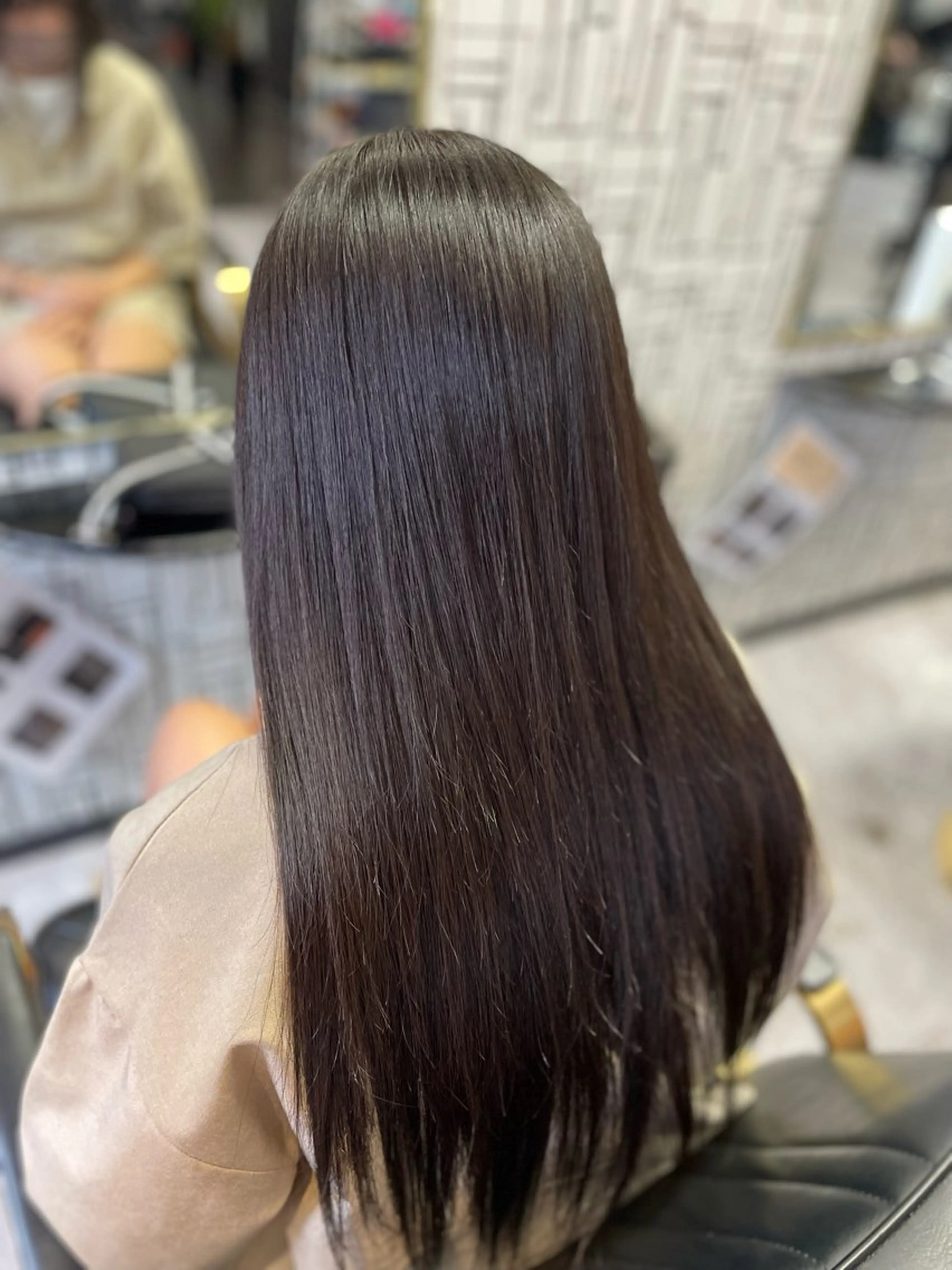 ロング パーマ 縮毛矯正 トリートメント ストレートパーマ カット 縮毛矯正 トリートメント 篠原 侑作のヘアスタイル