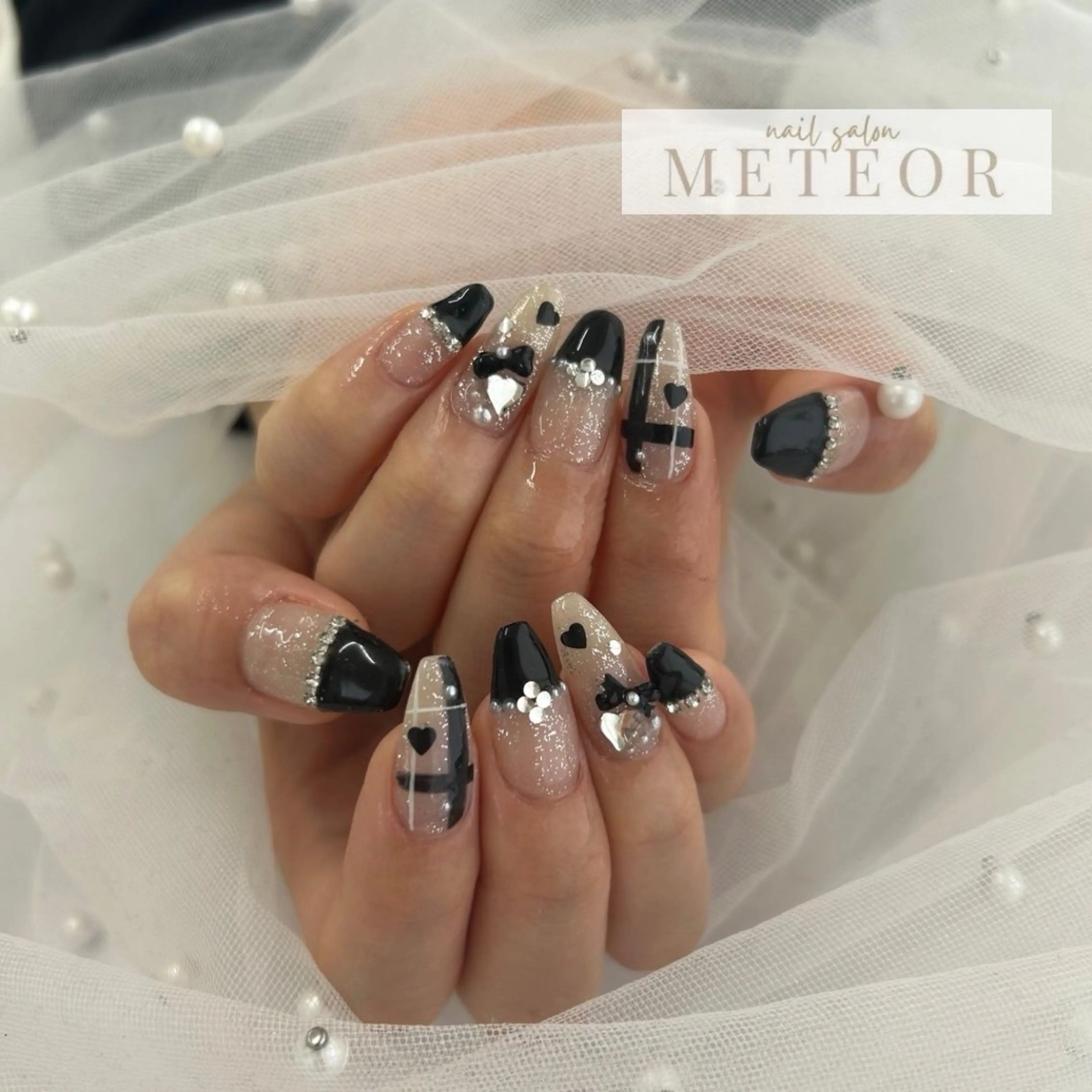 ネイル フレンチネイル ワンホンネイル ハンドネイル nailsalon meteor所属・METEOR💫 staffのネイルデザイン