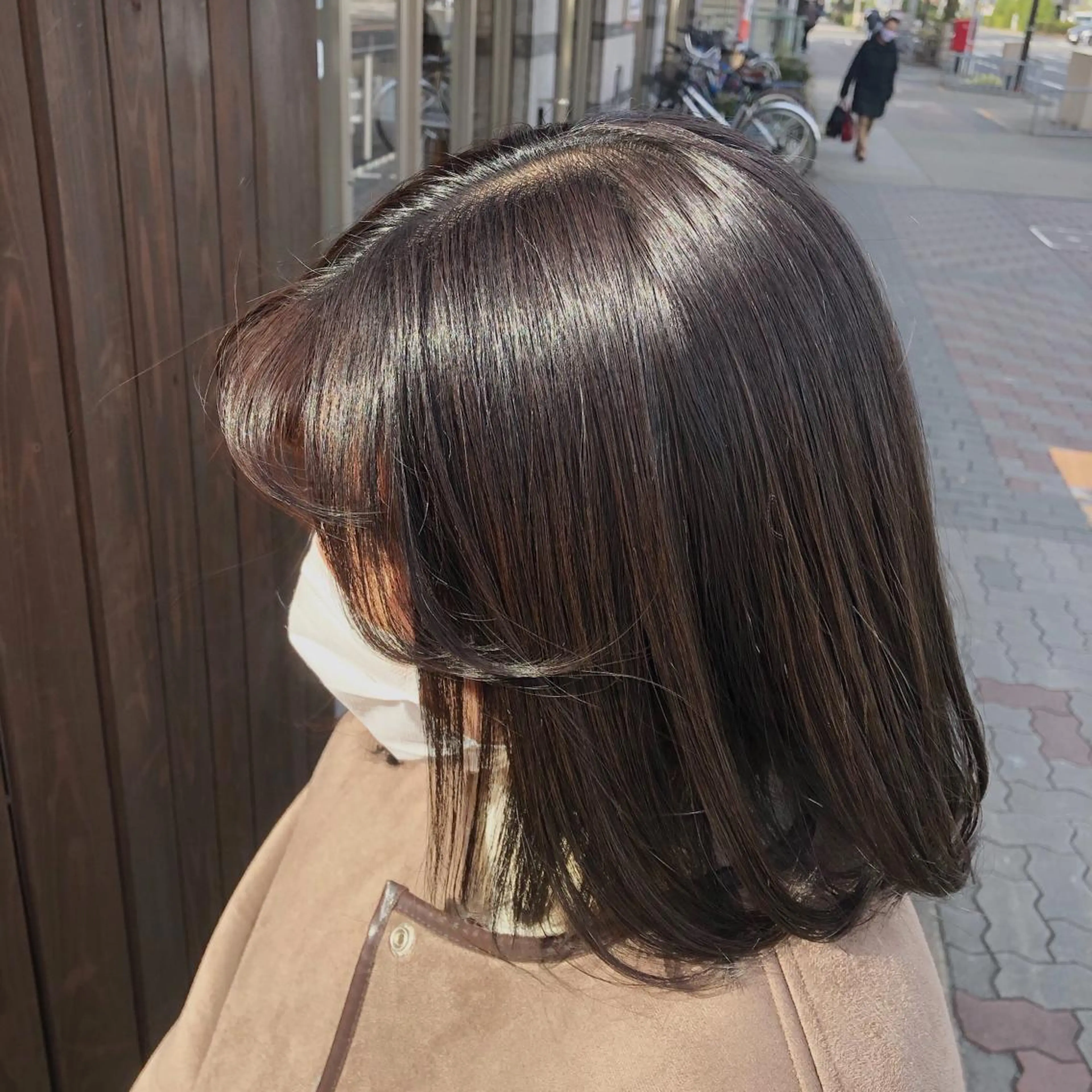 ミディアム 高橋 みく/ minim 暖色のヘアスタイル