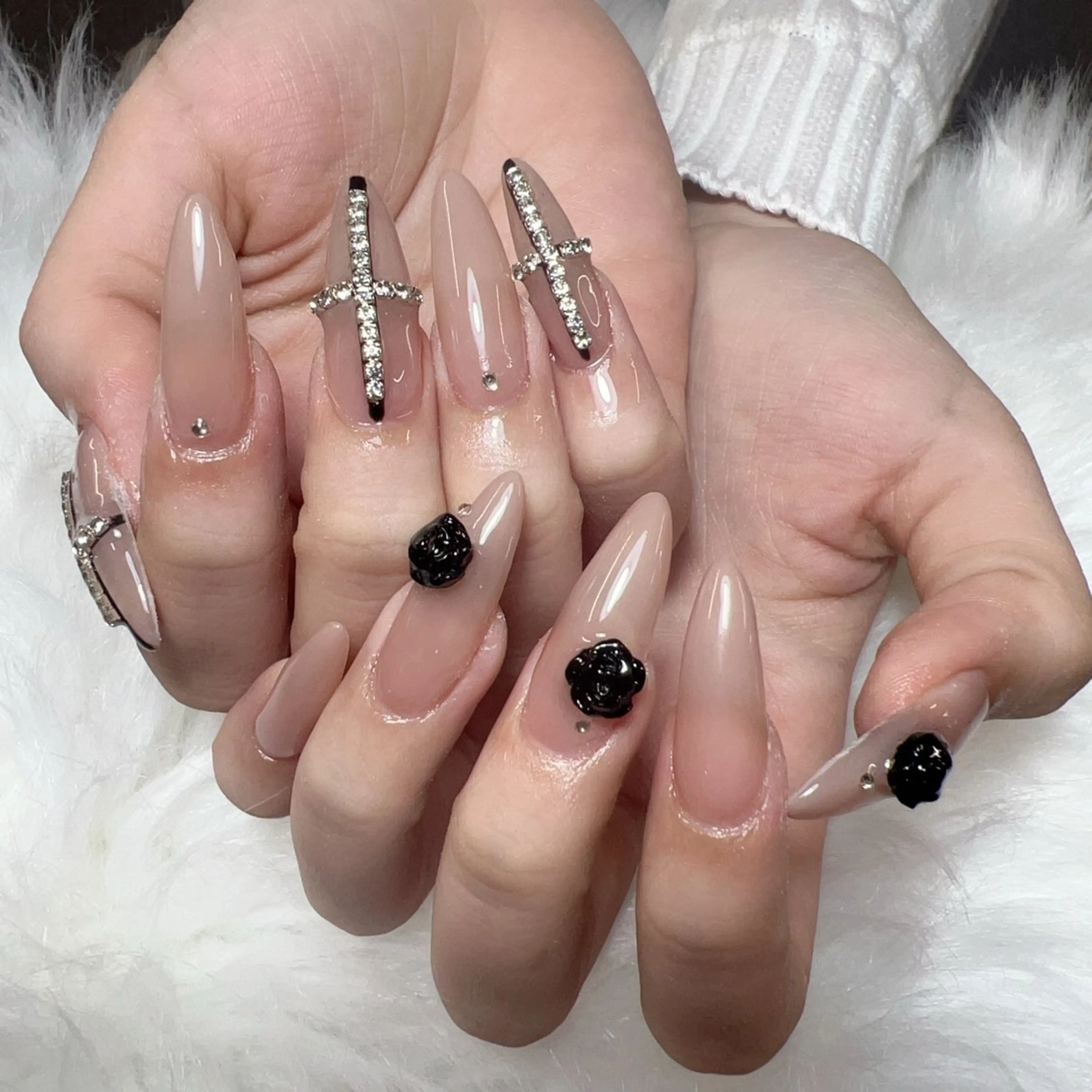 ネイル ハンドネイル 🎀nana🫧 ワンホンネイル🎀のネイルデザイン