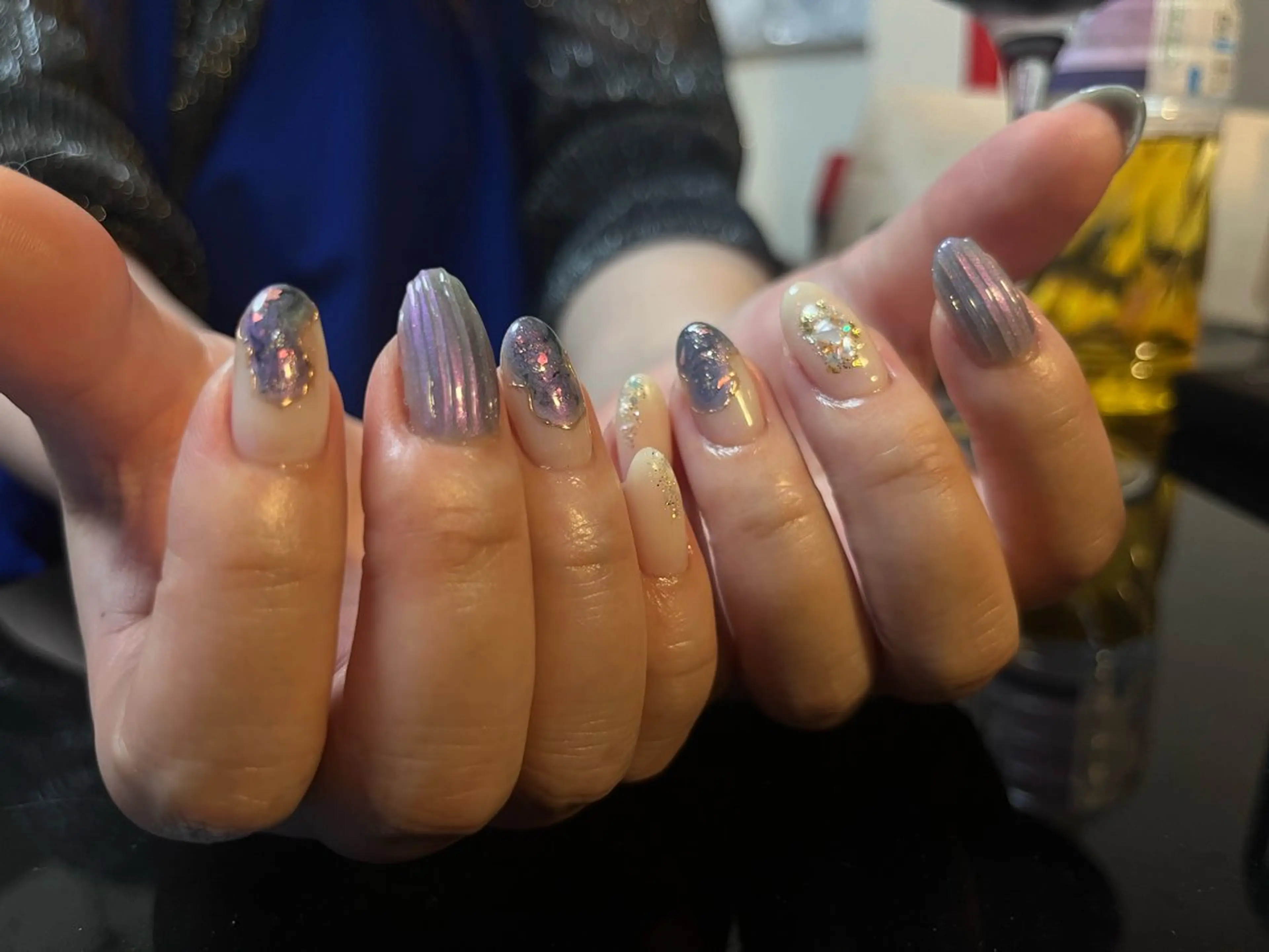 ネイル アートネイル ジェルネイル マグネットネイル ミラーネイル パラジェル ハンドネイル himitsukichi所属・himitsu kichiのネイルデザイン