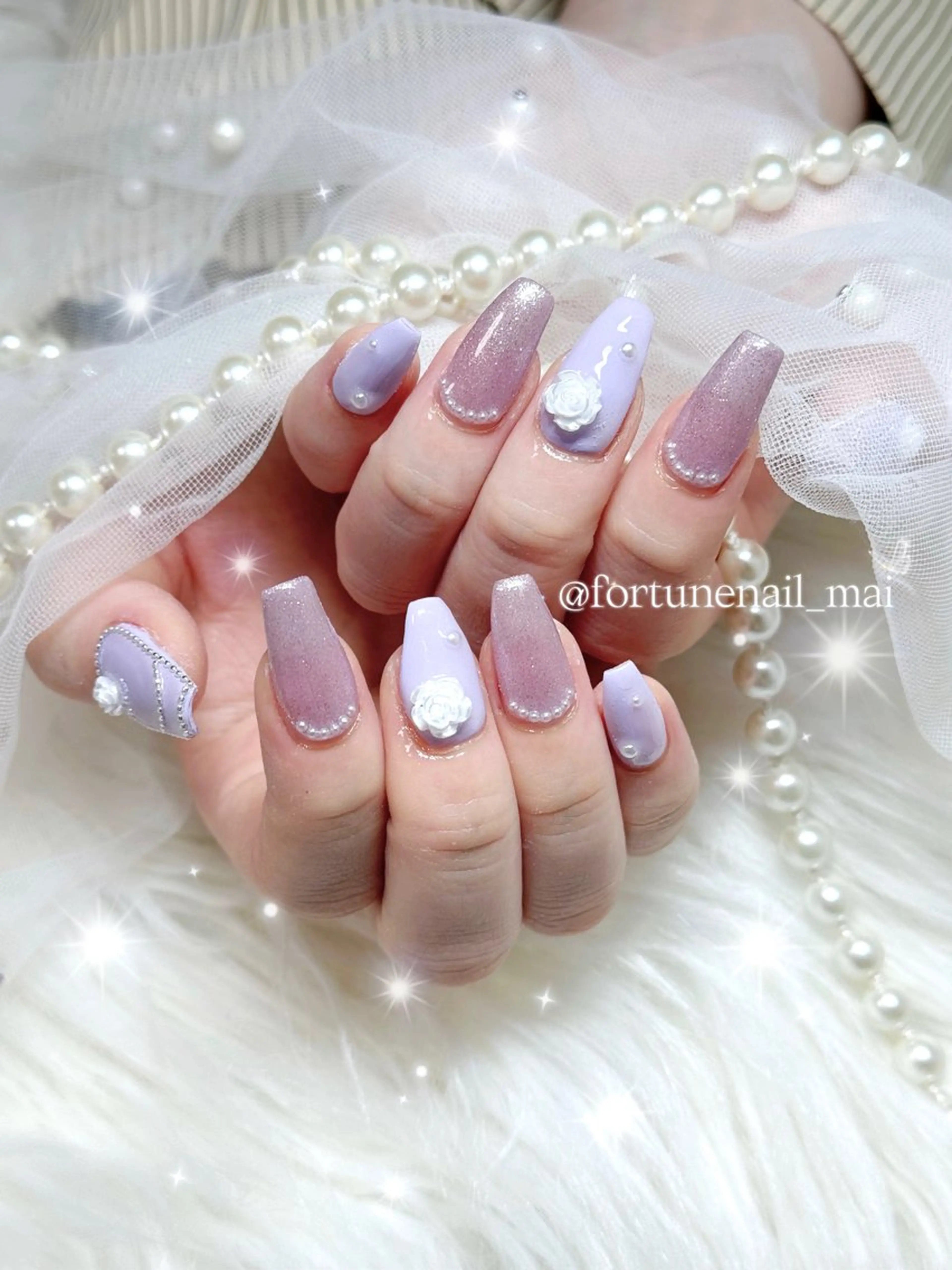 ネイル 春ネイル ハンドネイル 🎀Mai 🎀1/21✩.*˚のネイルデザイン