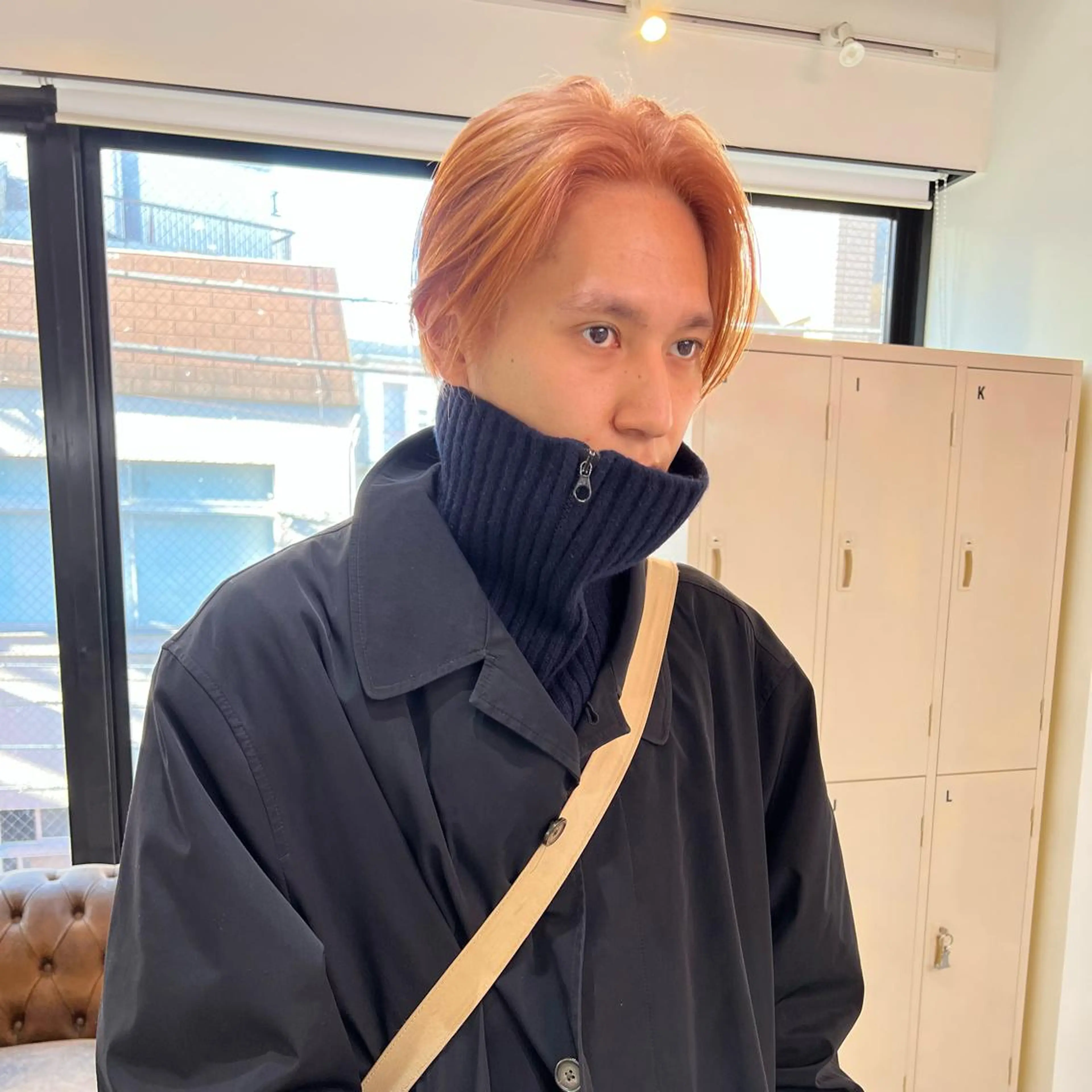 メンズカット＋デザインダブルカラー(ブリーチ込み)＋プチトリートメント　#骨格矯正メンズカット　#束感毛流れメンズカットの写真