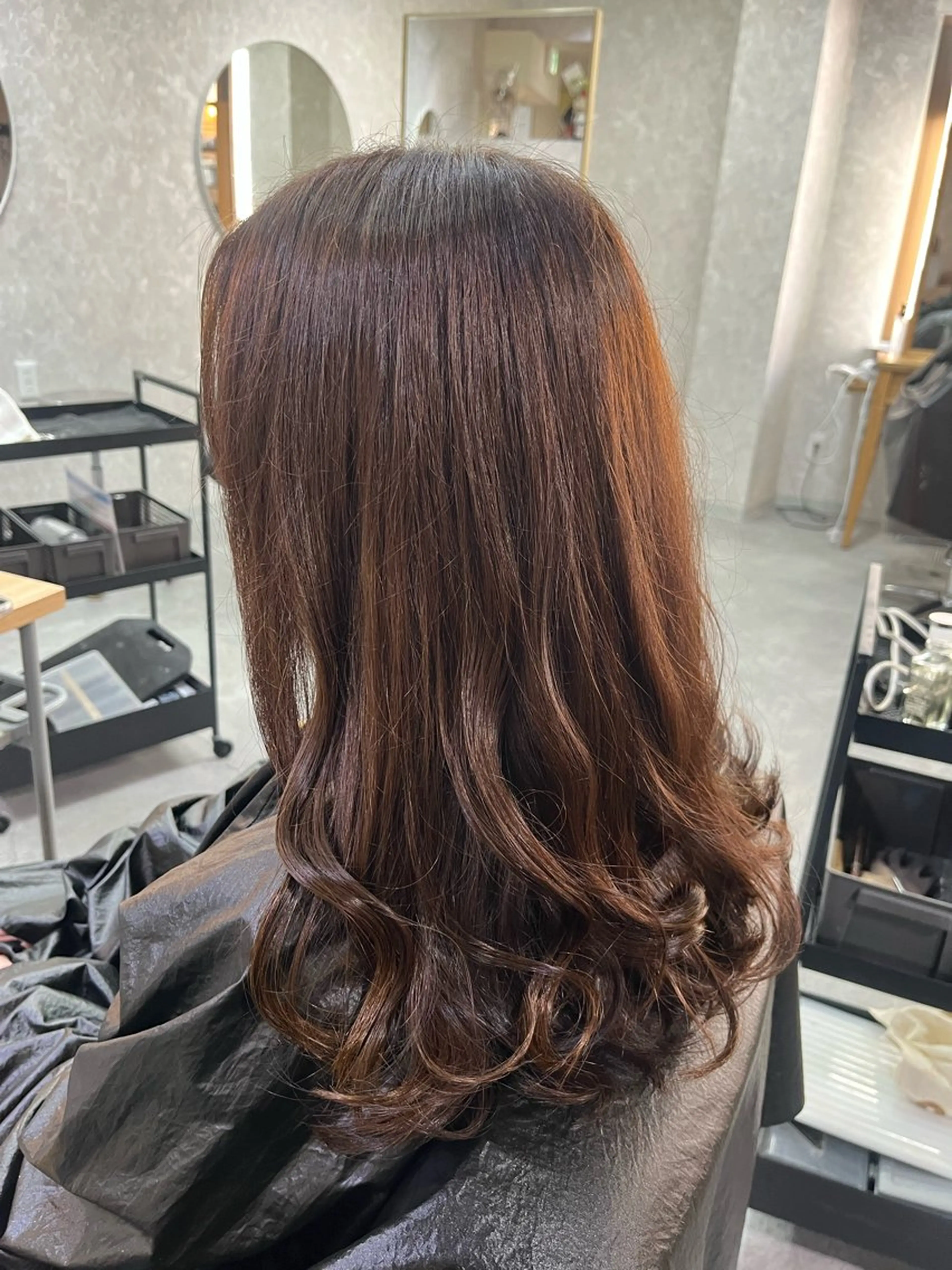 セミロング カラー 池田 真衣のヘアスタイル