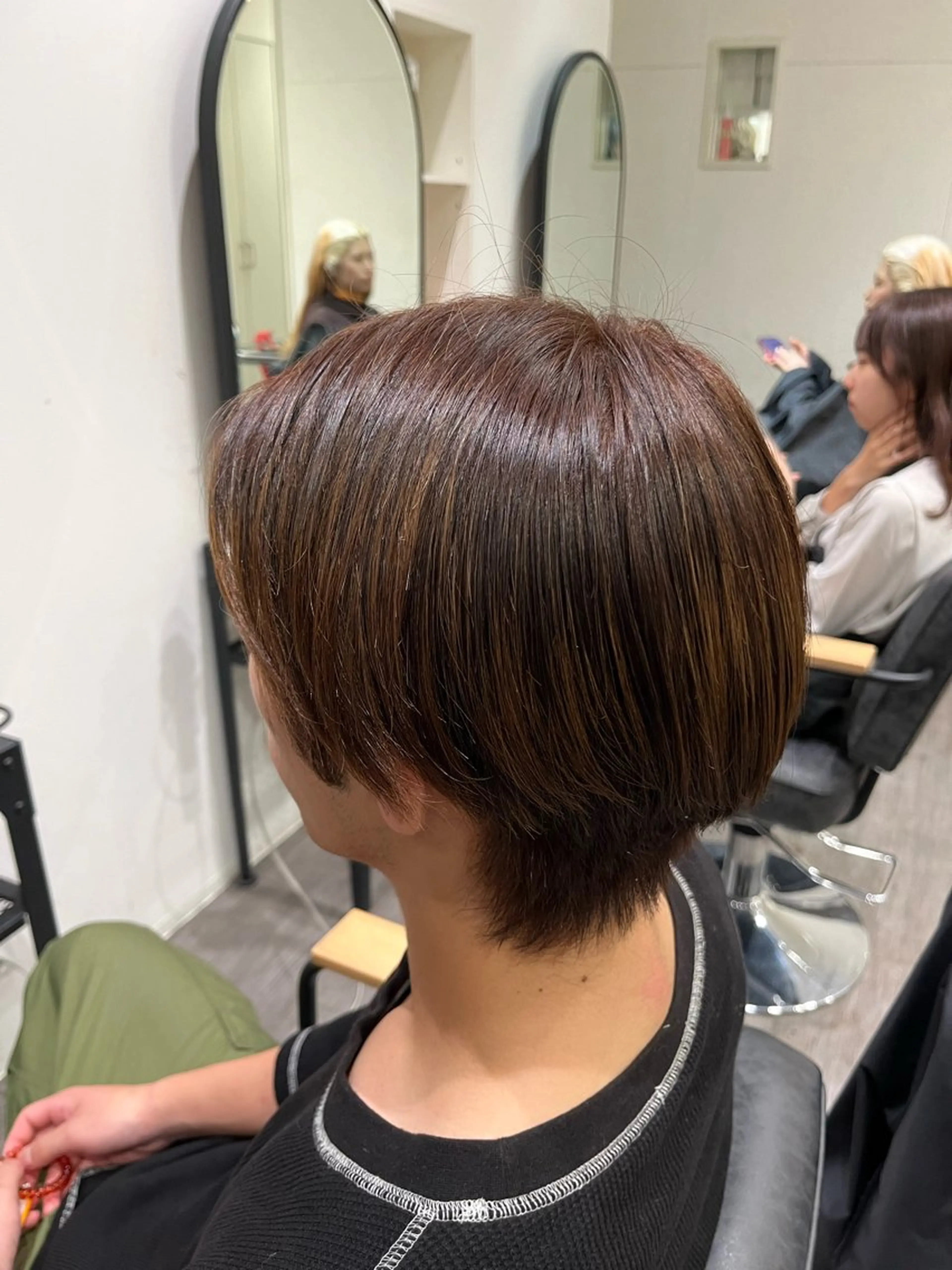 ショート カラー メンズ ブラウンカラー ナチュラルブラウン ヘアカラー トリートメント cocotte 💟草間紫音💟のヘアスタイル