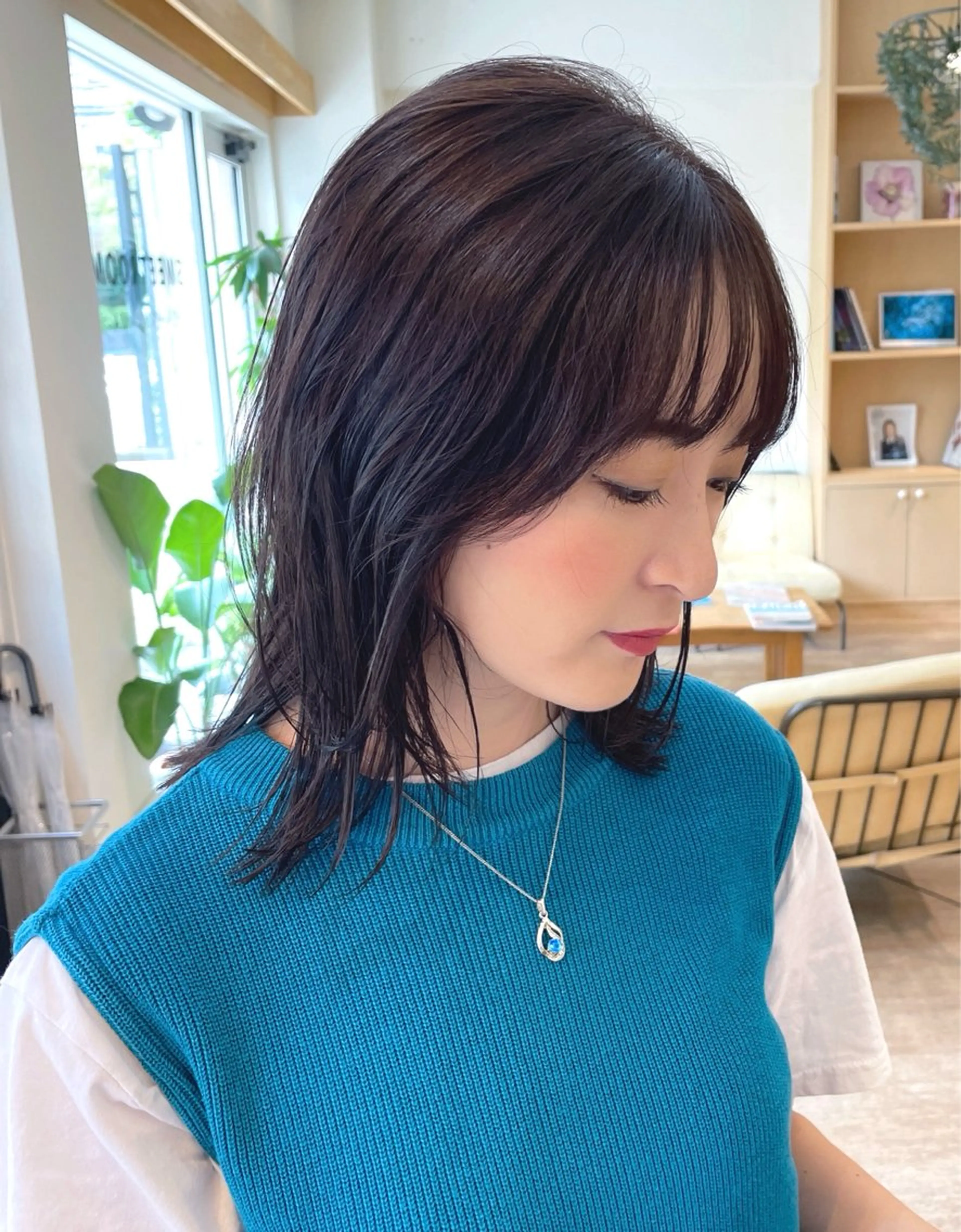 セミロング カラー 髪質改善/似合わせ レイヤー/AYUMUのヘアスタイル