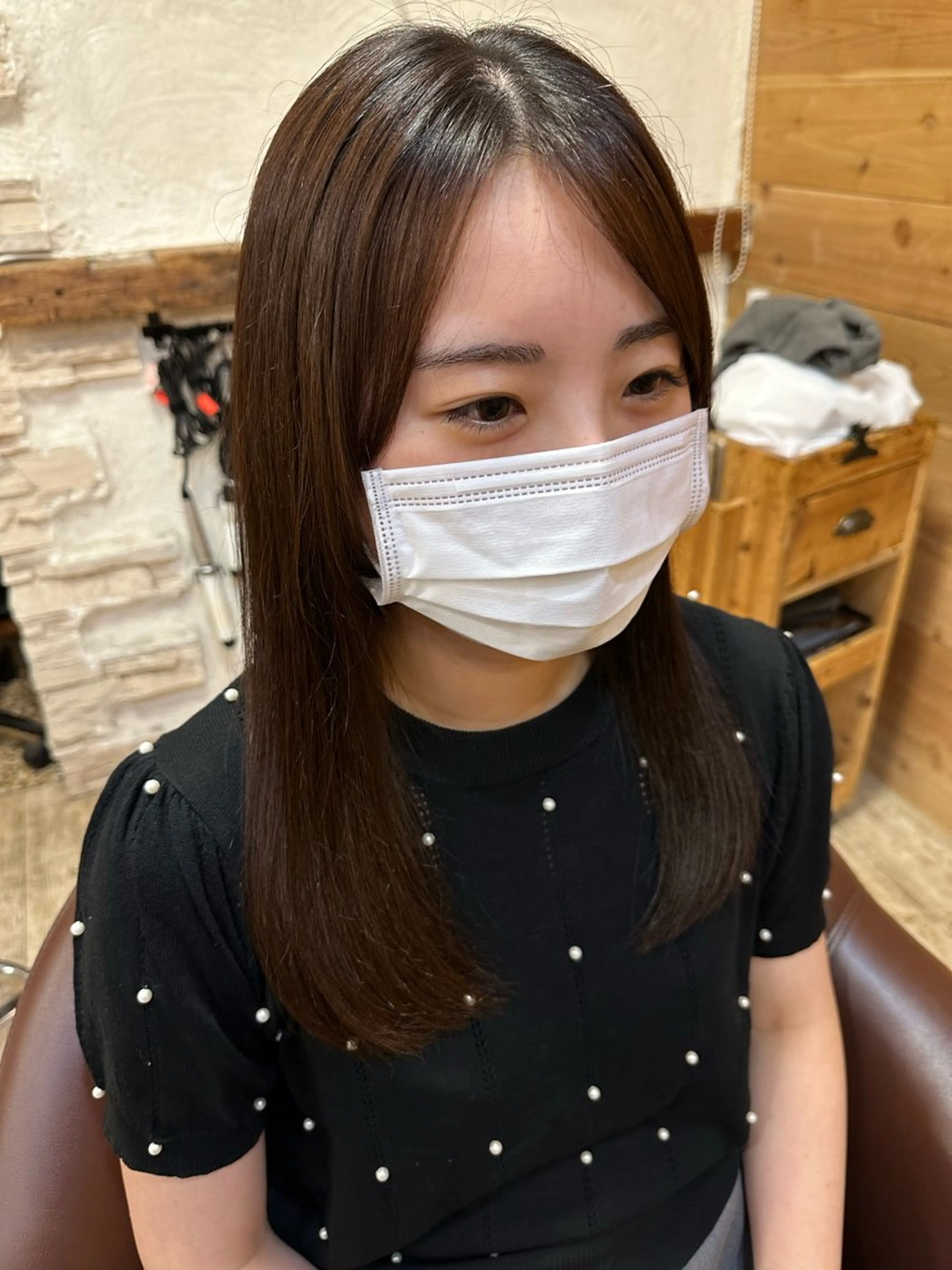 セミロング 木村 彩花のヘアスタイル